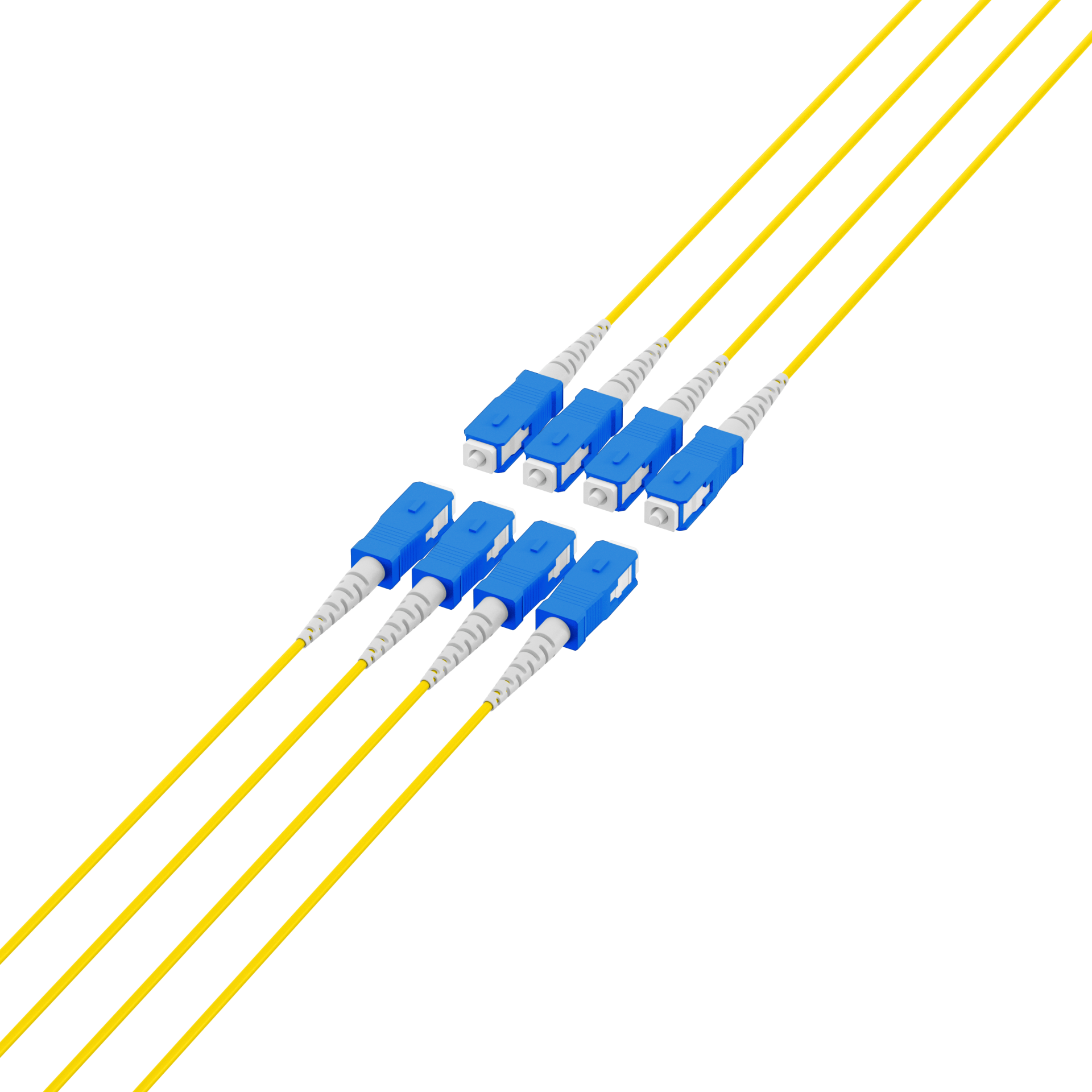 Trunkkabel U-DQ(ZN)BH OS2 8E (1x8) SC-SC,50m Dca LSZH