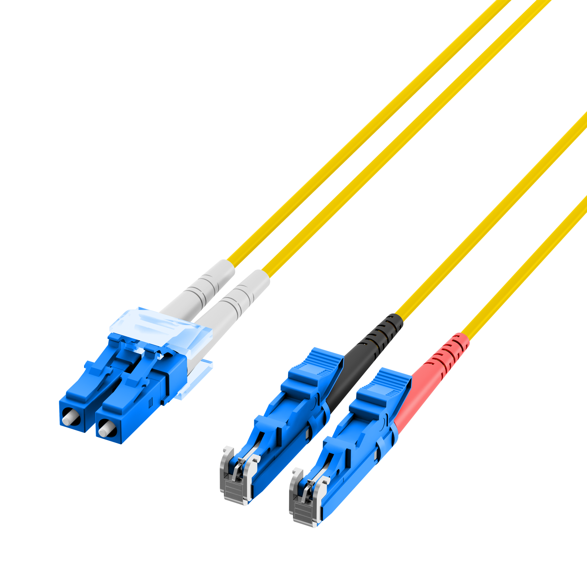 Duplex Patchcable E2000®-LC OS2 7,5m LSZH 2mm yellow