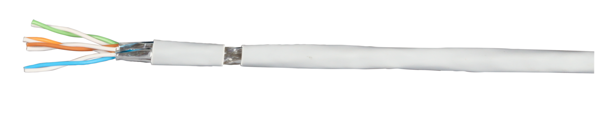 Patch cable Cat.7 PiMF UC900MHz, FLEX, SS26 4P FRNC-B white, 100m