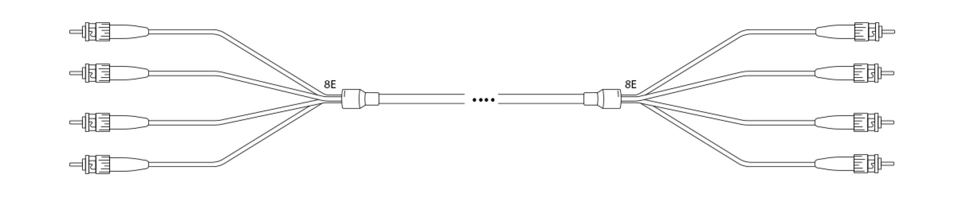 Mini-Breakout I-V(ZN) H OS2 9/125µm ST/ST 8E 1,0m