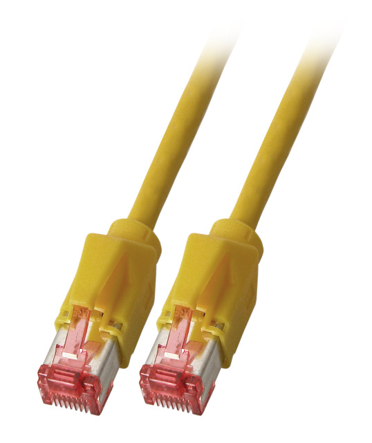 RJ45 Patchkabel Cat.6A S/FTP FR HF,Kerpen F6-90 TM21 gelb 1,5m