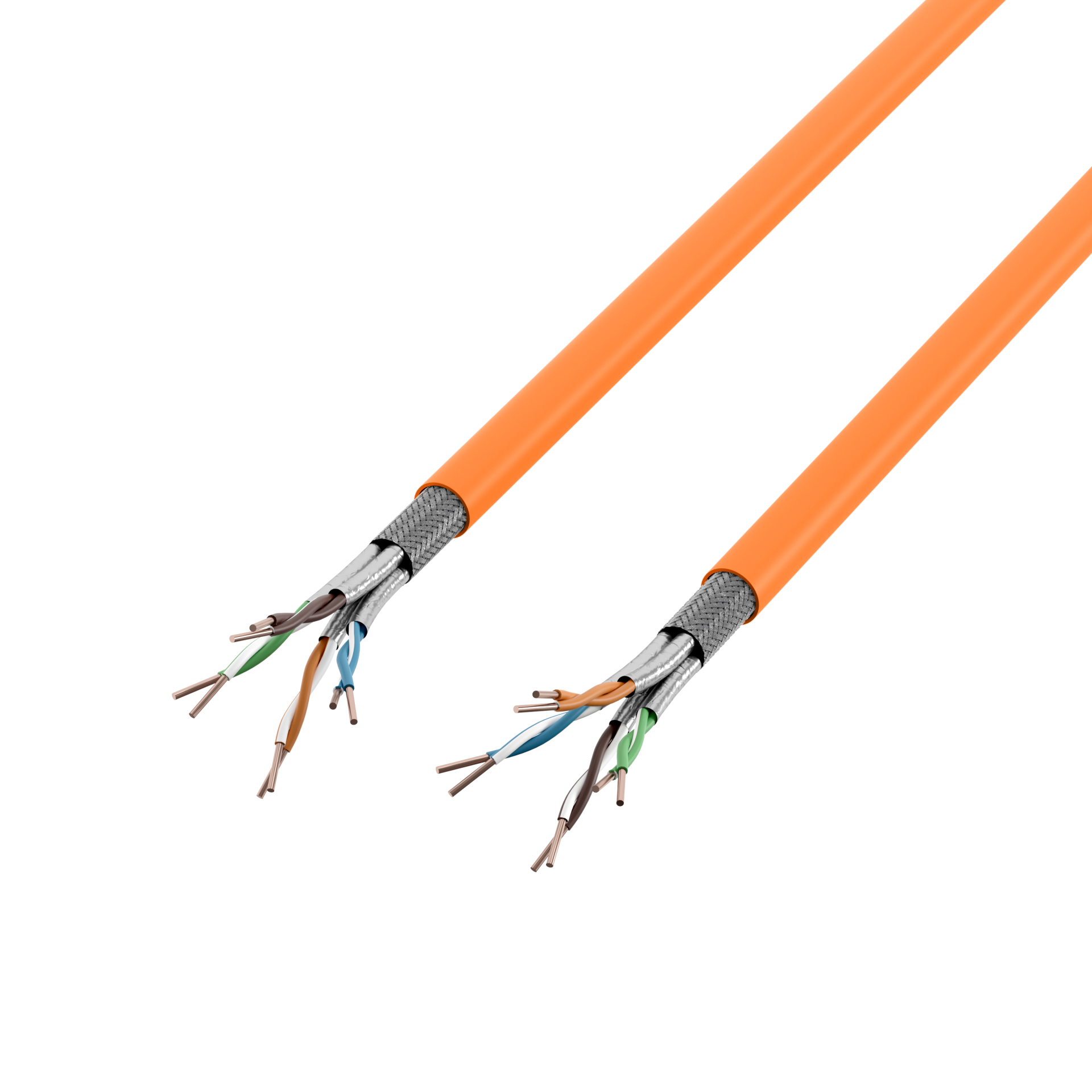 INFRALAN® Cat.7 1000 AWG23, S/FTP 4P CPR Cca orange, 200m