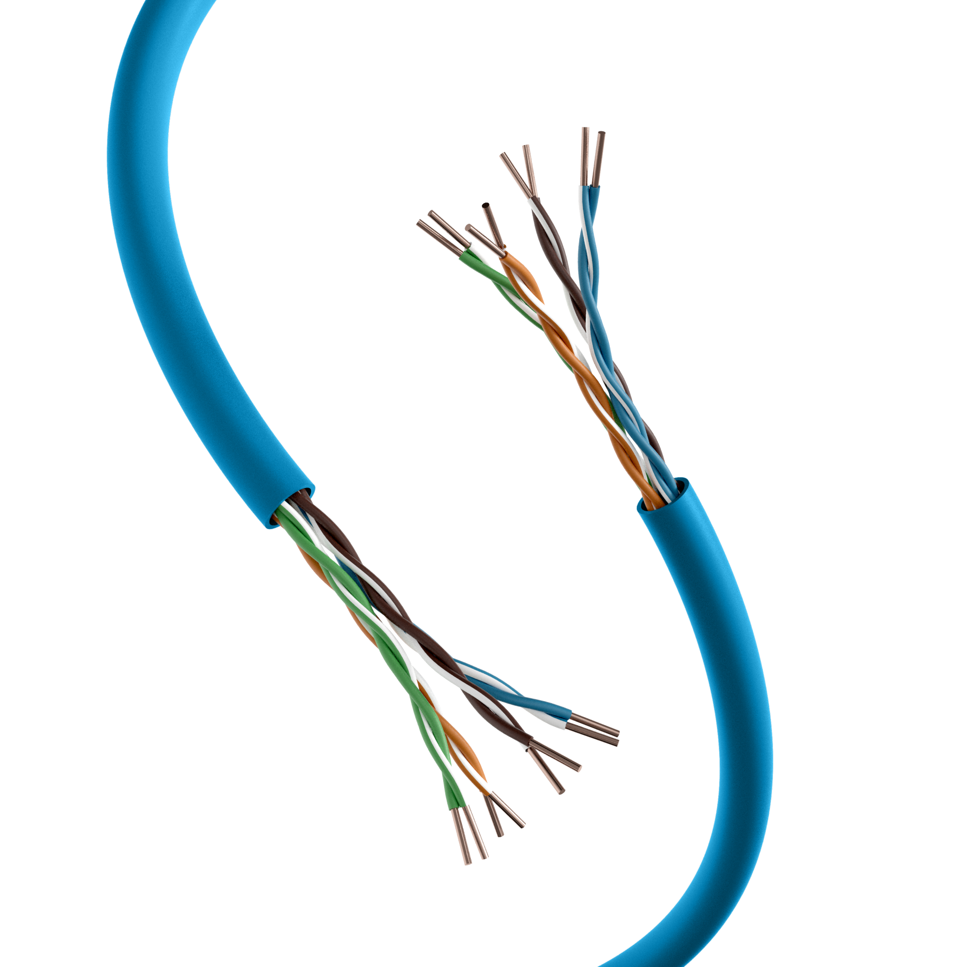 INFRALAN® Cat.6A 500 AWG23, U/UTP 4P CPR B2ca, RAL5015 blue, 305m