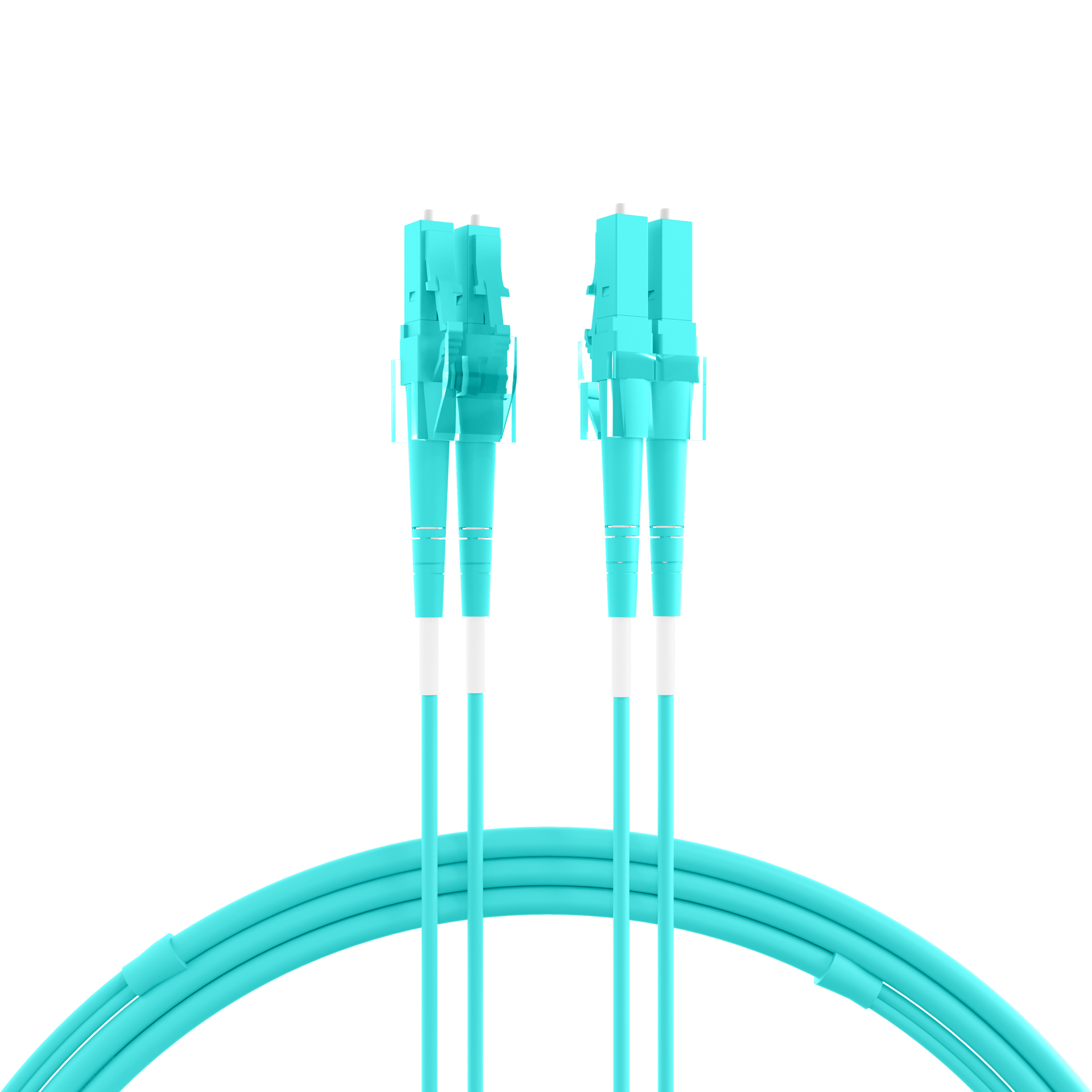 Duplex Patchcable LC-LC OM3 2m LSZH 1,2mm aqua