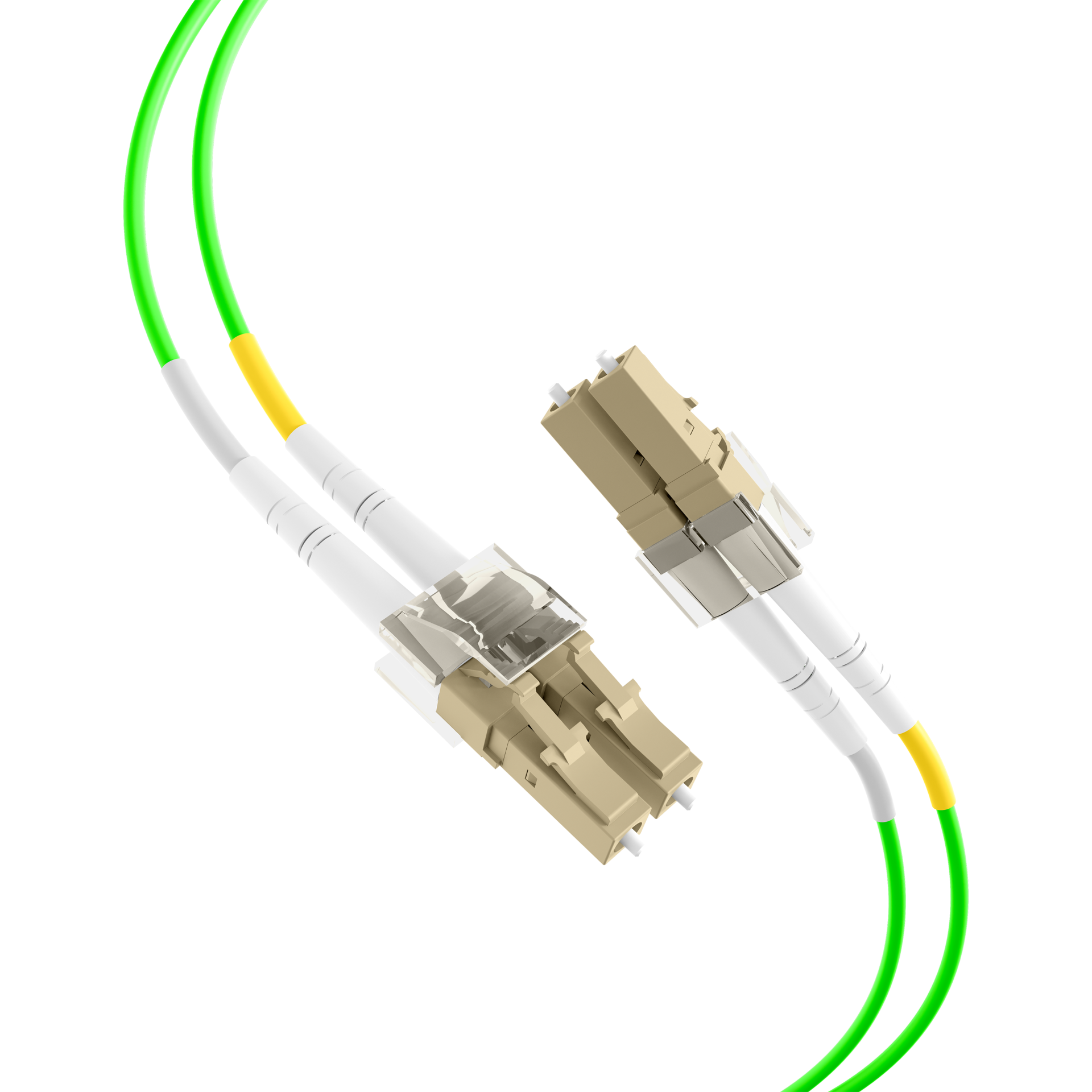 INFRALAN® Duplex Patchcable LC-LC OM5 5m LSZH 2mm limegreen