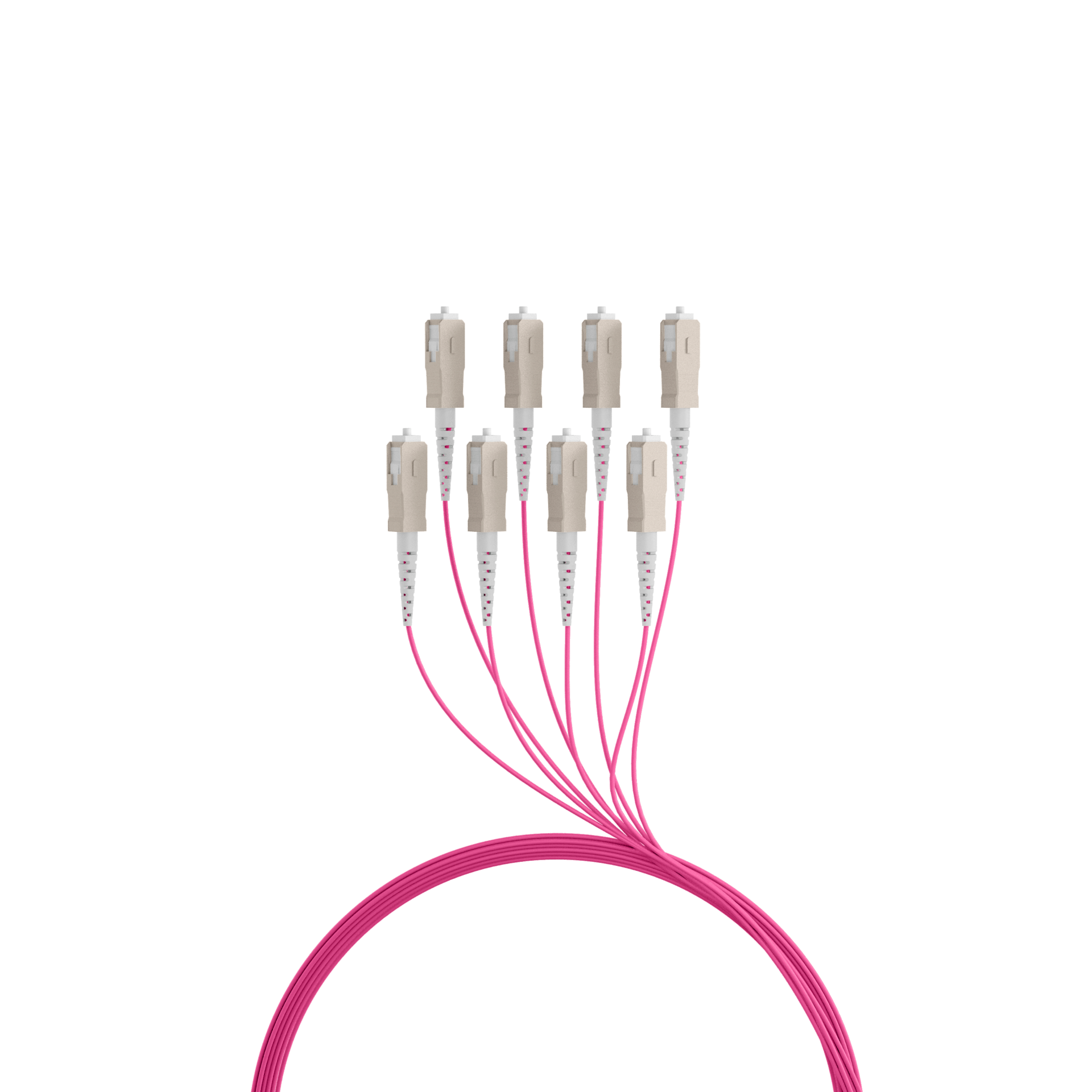 Trunkkabel U-DQ(ZN)BH OM4 8G (1x8) SC-SC,80m Dca LSZH