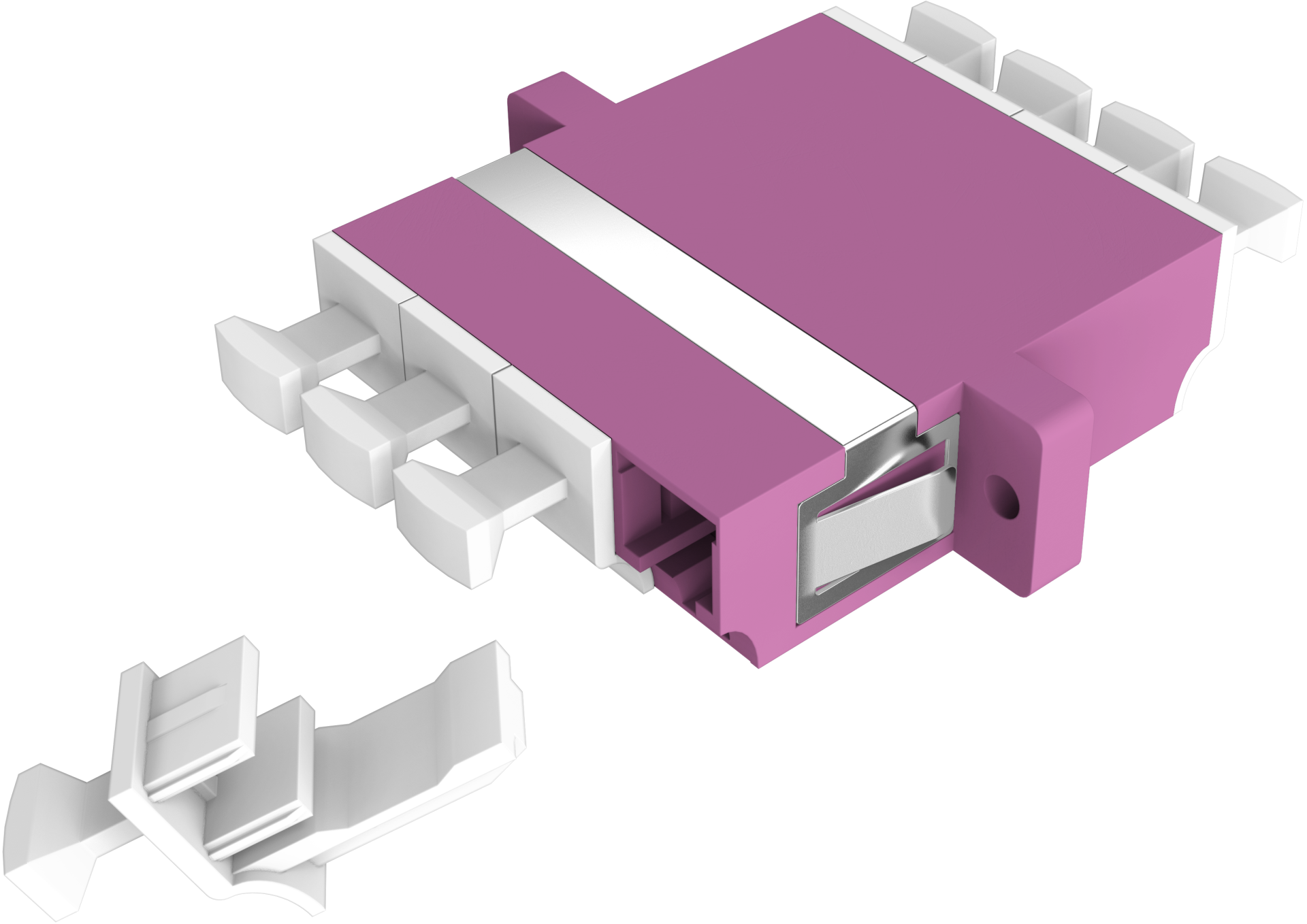 Kupplung LC Quad OM4 erikaviolett