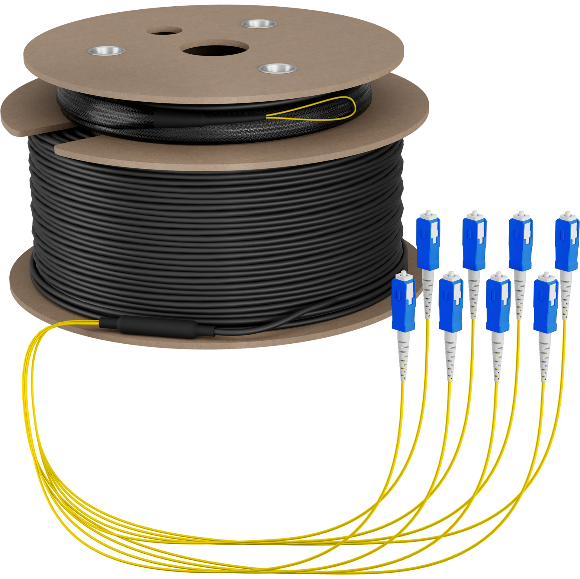 Trunkkabel U-DQ(ZN)BH OS2 8E (1x8) SC-SC,90m Dca LSZH