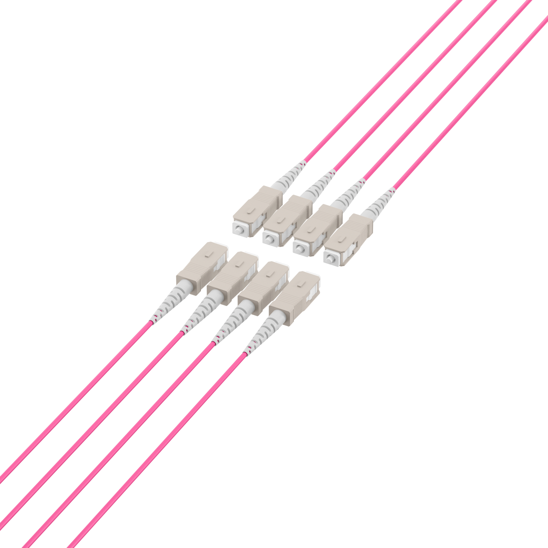 Trunkkabel U-DQ(ZN)BH OM4 8G (1x8) SC-SC,80m Dca LSZH