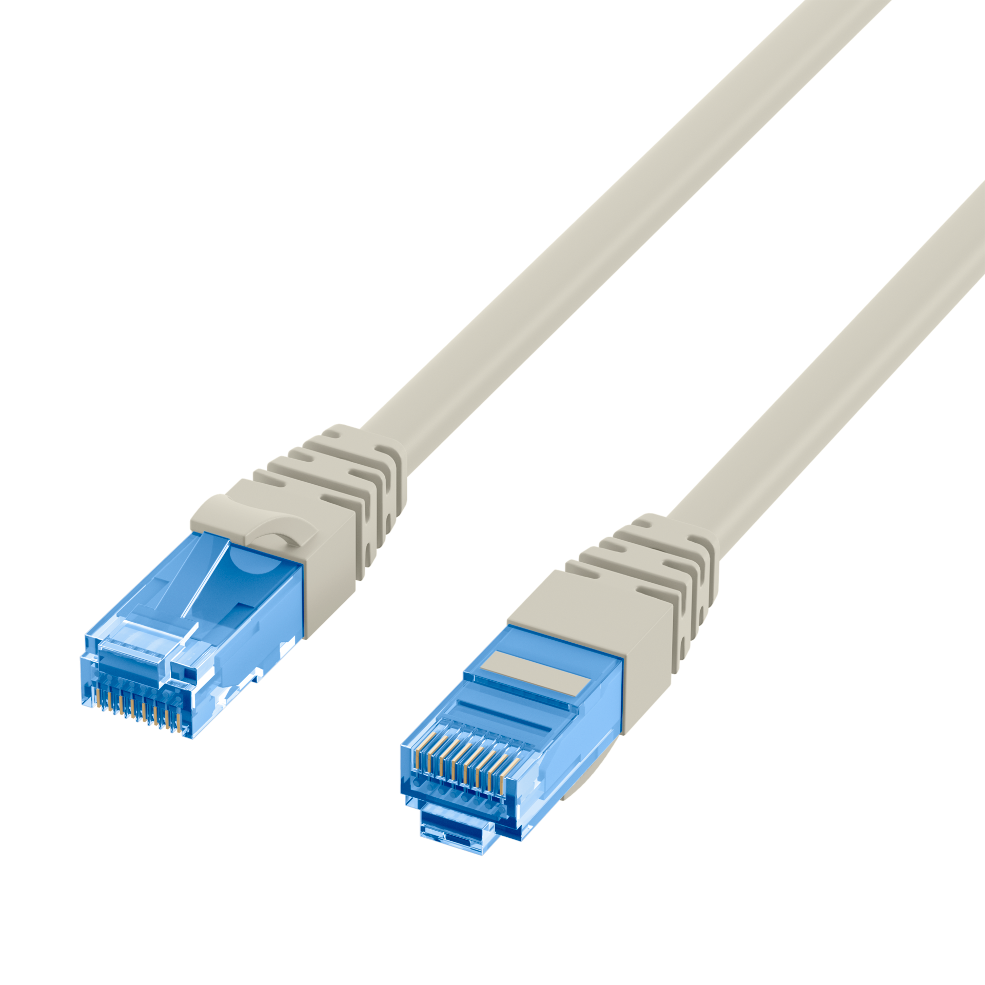 RJ45 Patchkabel Cat.6A U/UTP LSZH,Premium 500MHz grau 7,5m