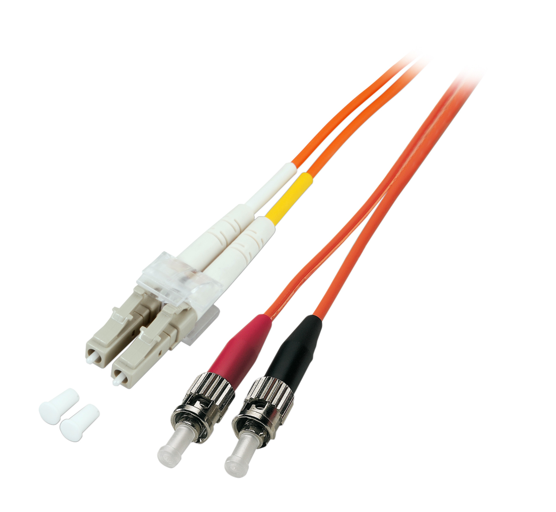 Duplex Patchcable LC-ST OM1 2m LSZH 2mm orange