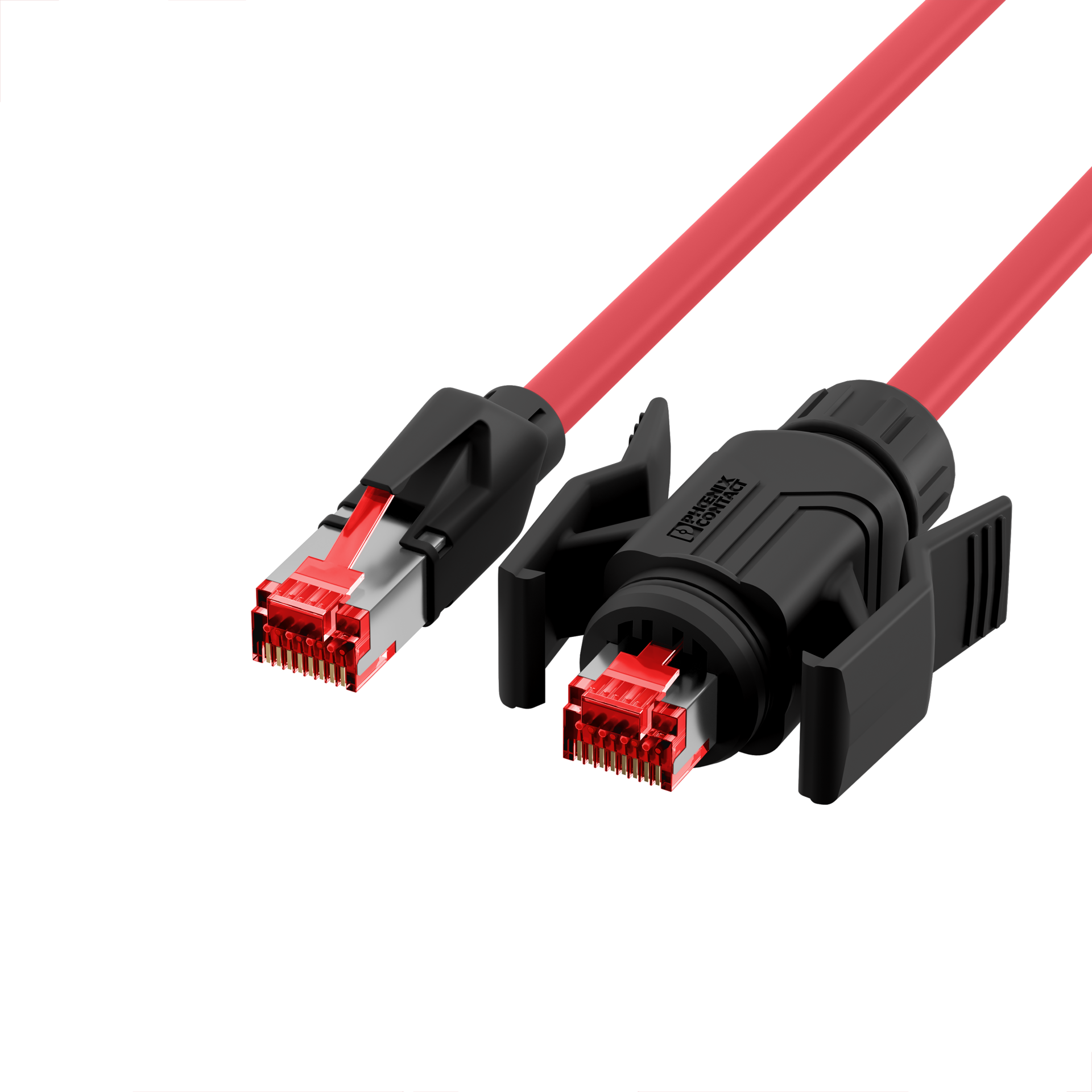 RJ45 Patch Cord Cat. 6A S/FTP PUR TM21 1xIP67 PUR for 53730.1V2 15m