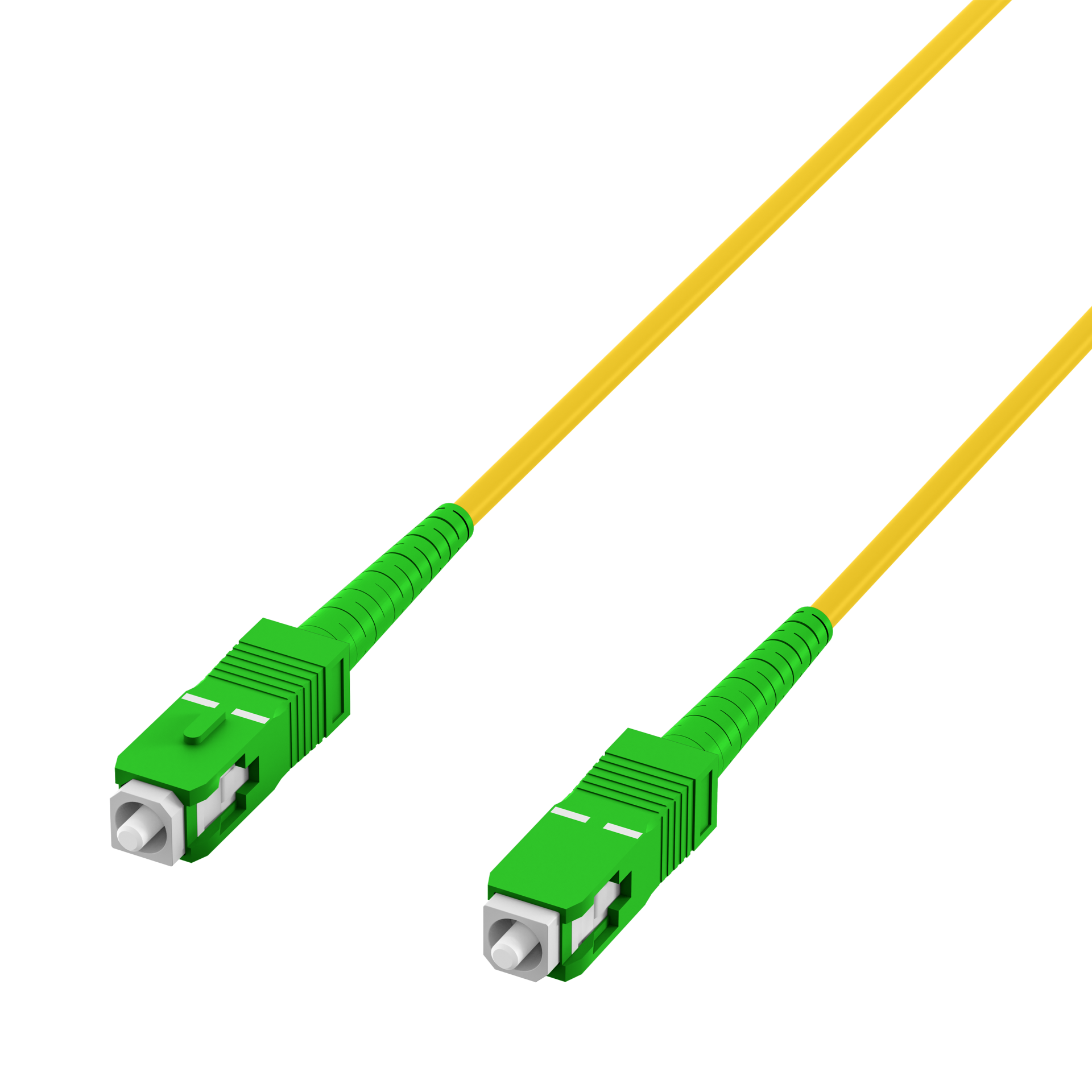 Simplex Patchkabel SC/APC-SC/APC OS2 G657A2 0,5m LSZH 3mm gelb