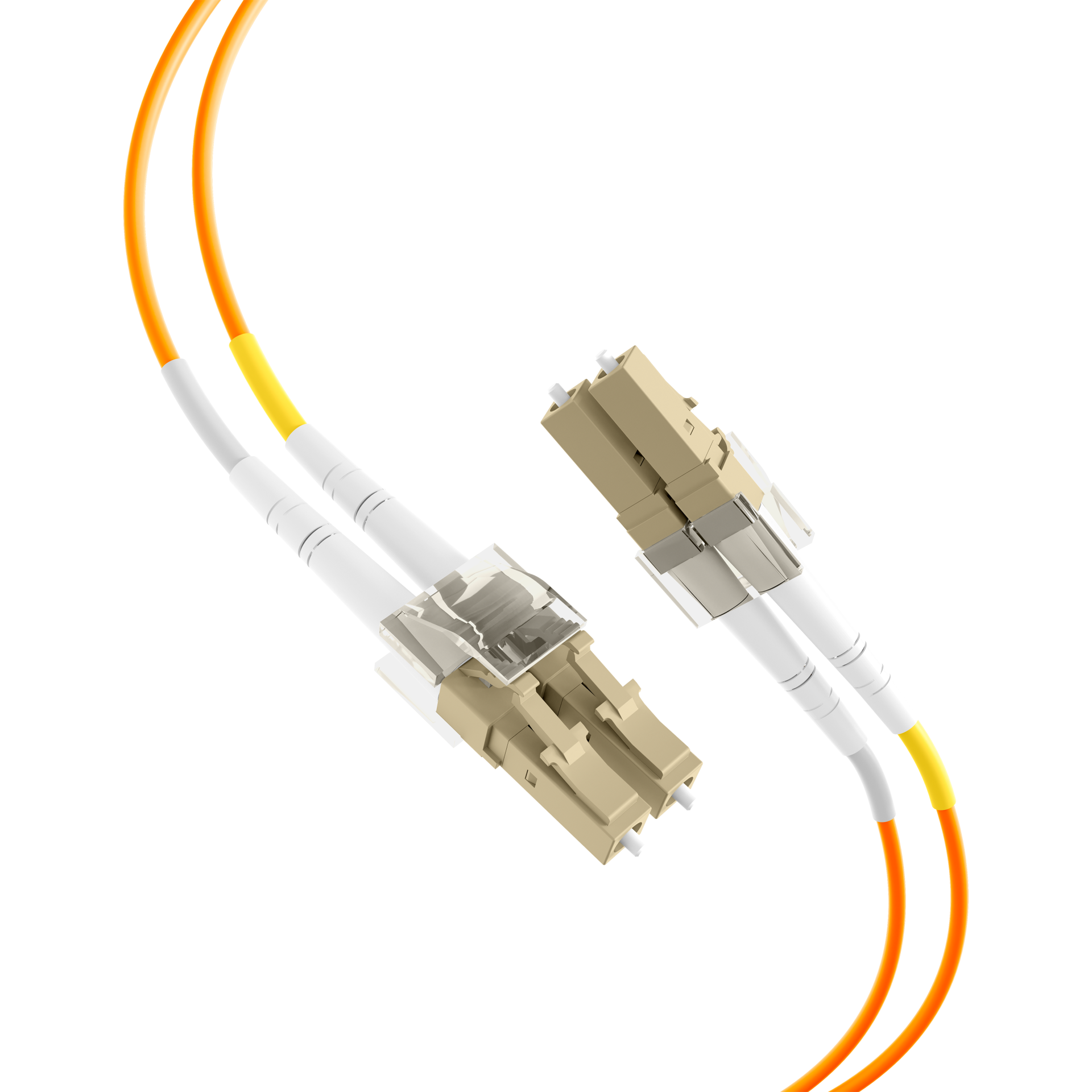 Duplex Patchkabel Flat-Twin LC-LC OM2 3m LSZH 3x5mm orange