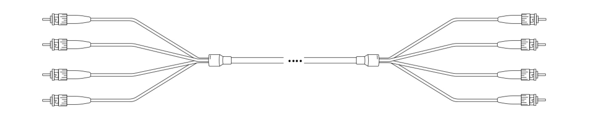  A-DQ(ZN) B2Y OM3 50/125µm ST/ST 24G 1,0m