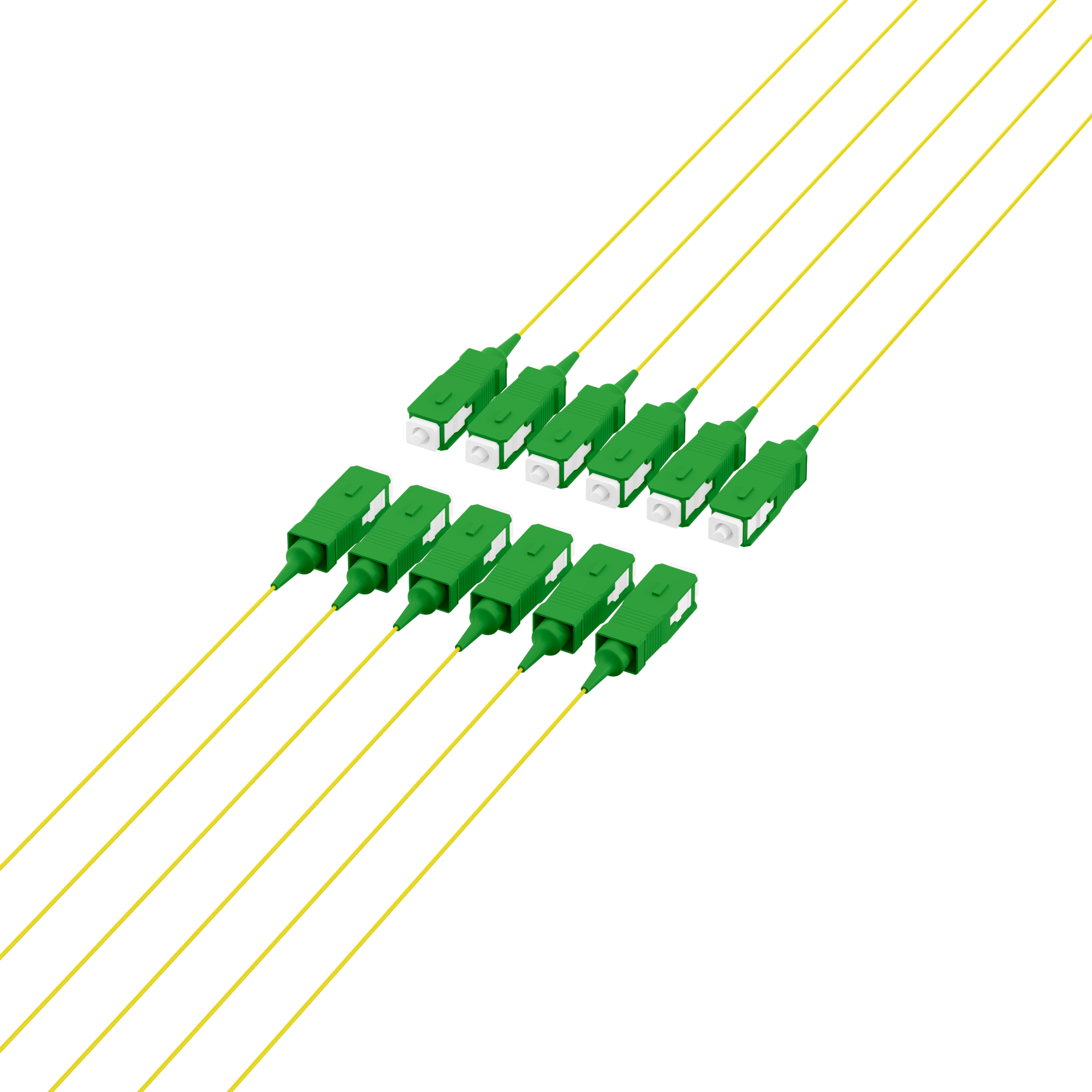 Faserpigtail SC/APC OS2 G652D-Gelb 2m - 1 Stück