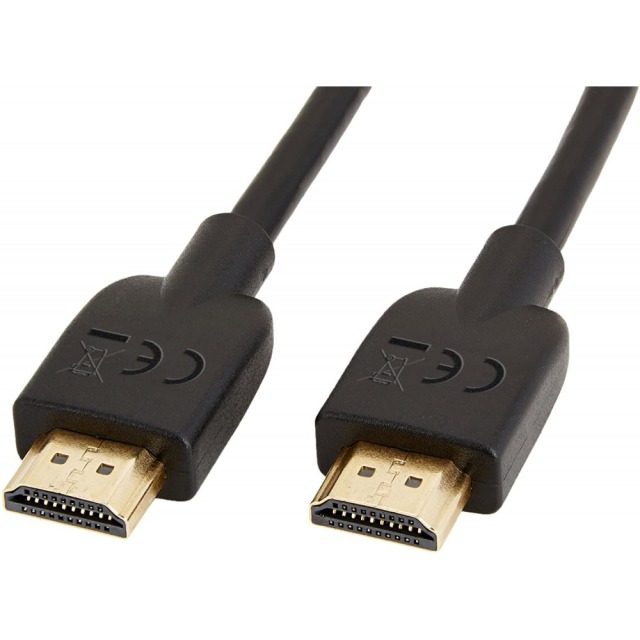 HDMI 4K 60Hz High Speed Anschlusskabel mit Ethernet, schwarz, 0,5 m