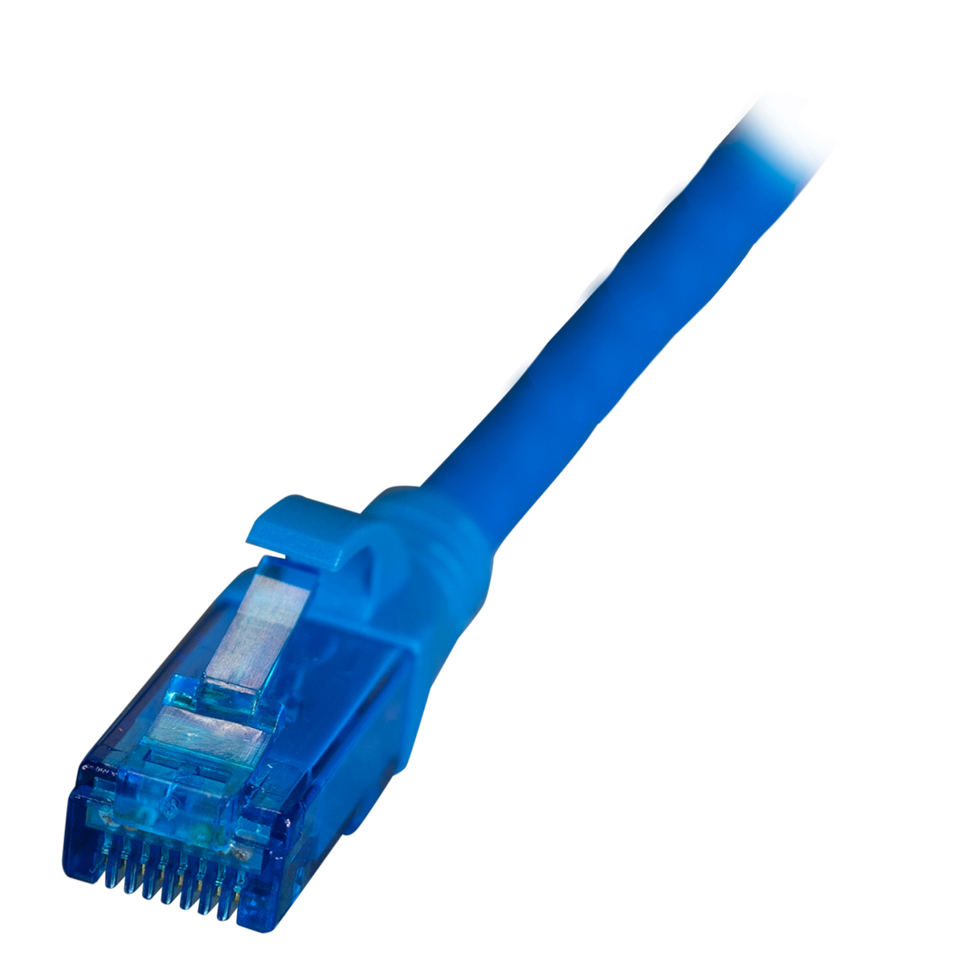 INFRALAN® RJ45 Patch cable U/UTP, Cat.6A, LSZH, Premium, 500MHz, 3m, blue