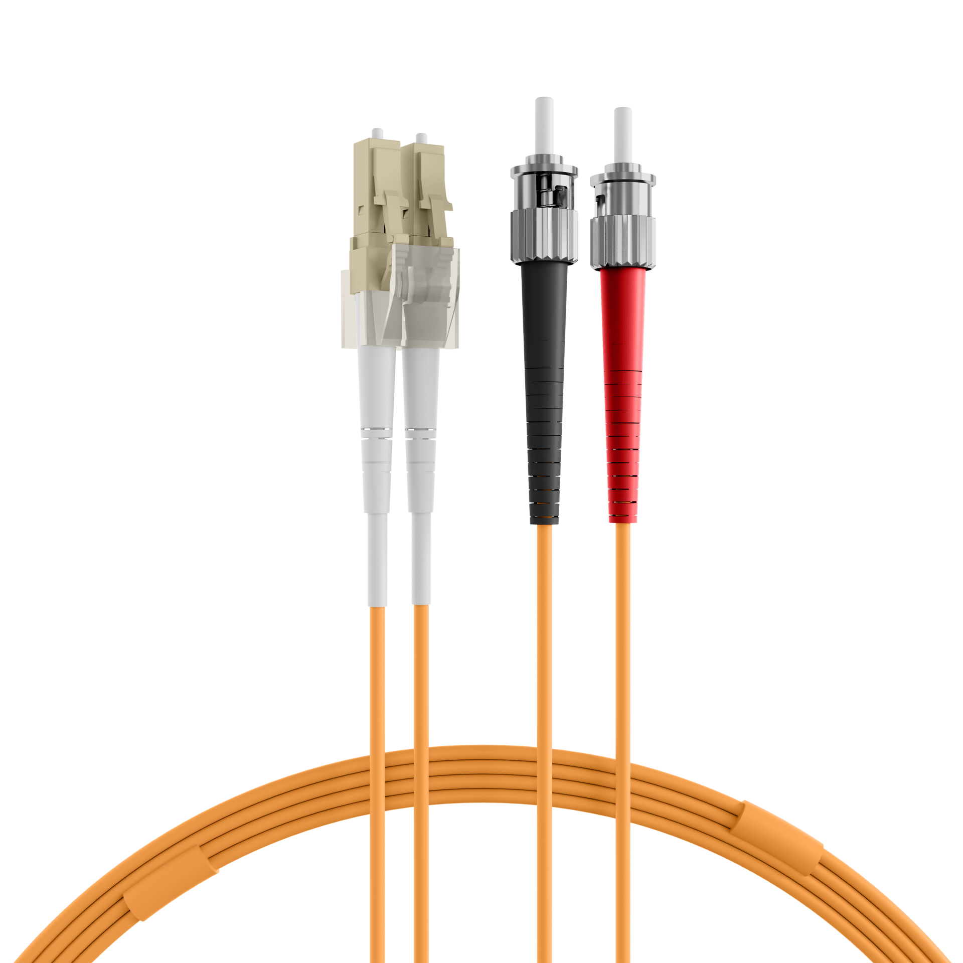 Duplex Patchkabel LC-ST OM2 50m LSZH 2mm orange