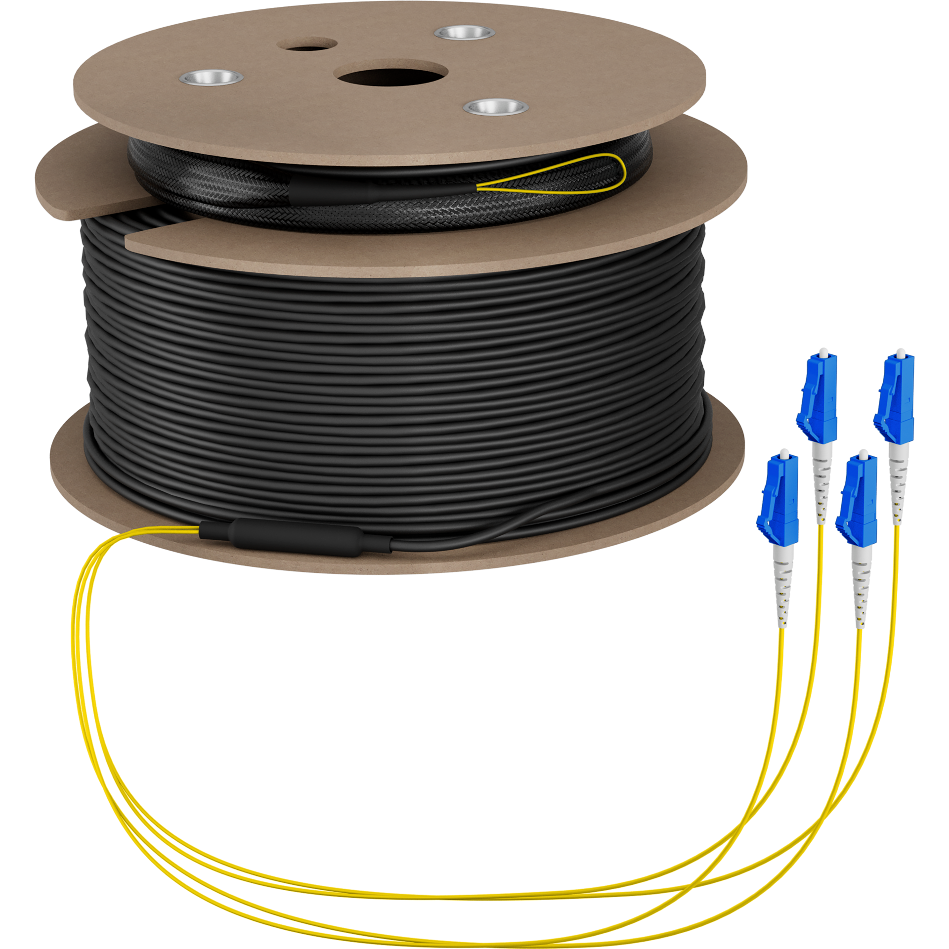 Trunkkabel U-DQ(ZN)BH OS2 4E (1x4) LC-LC,60m Dca LSZH G675A1