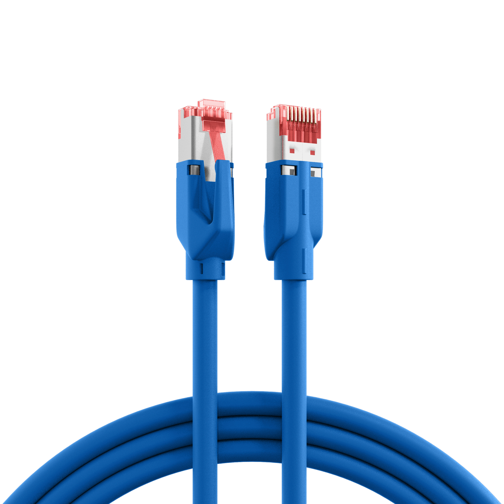 RJ45 Patch Cord Cat.7 S/FTP LSZH TM21 blue 0,25m