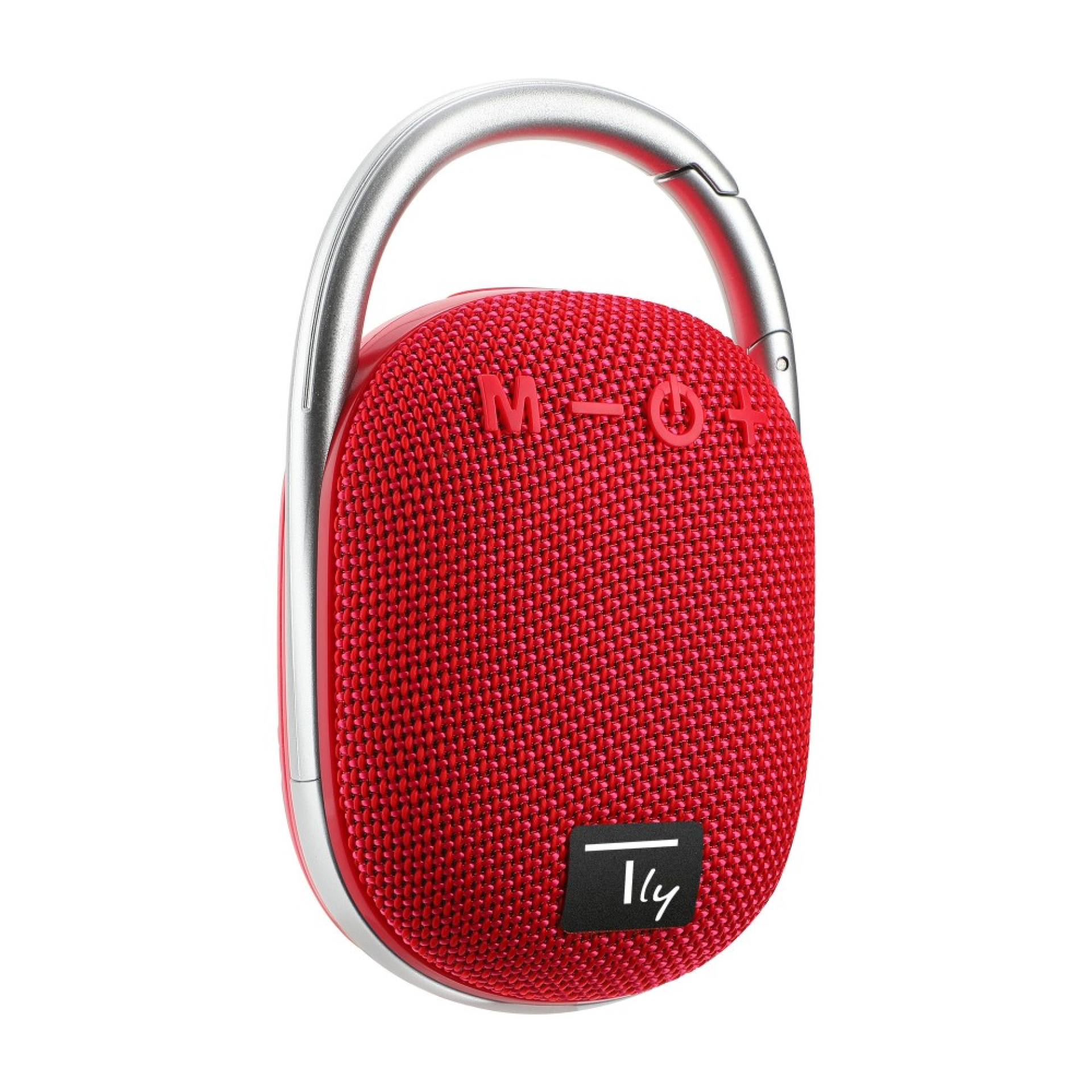 Techly mini wireless speaker BT V5.3 speaker LED light handsfree TF USB red