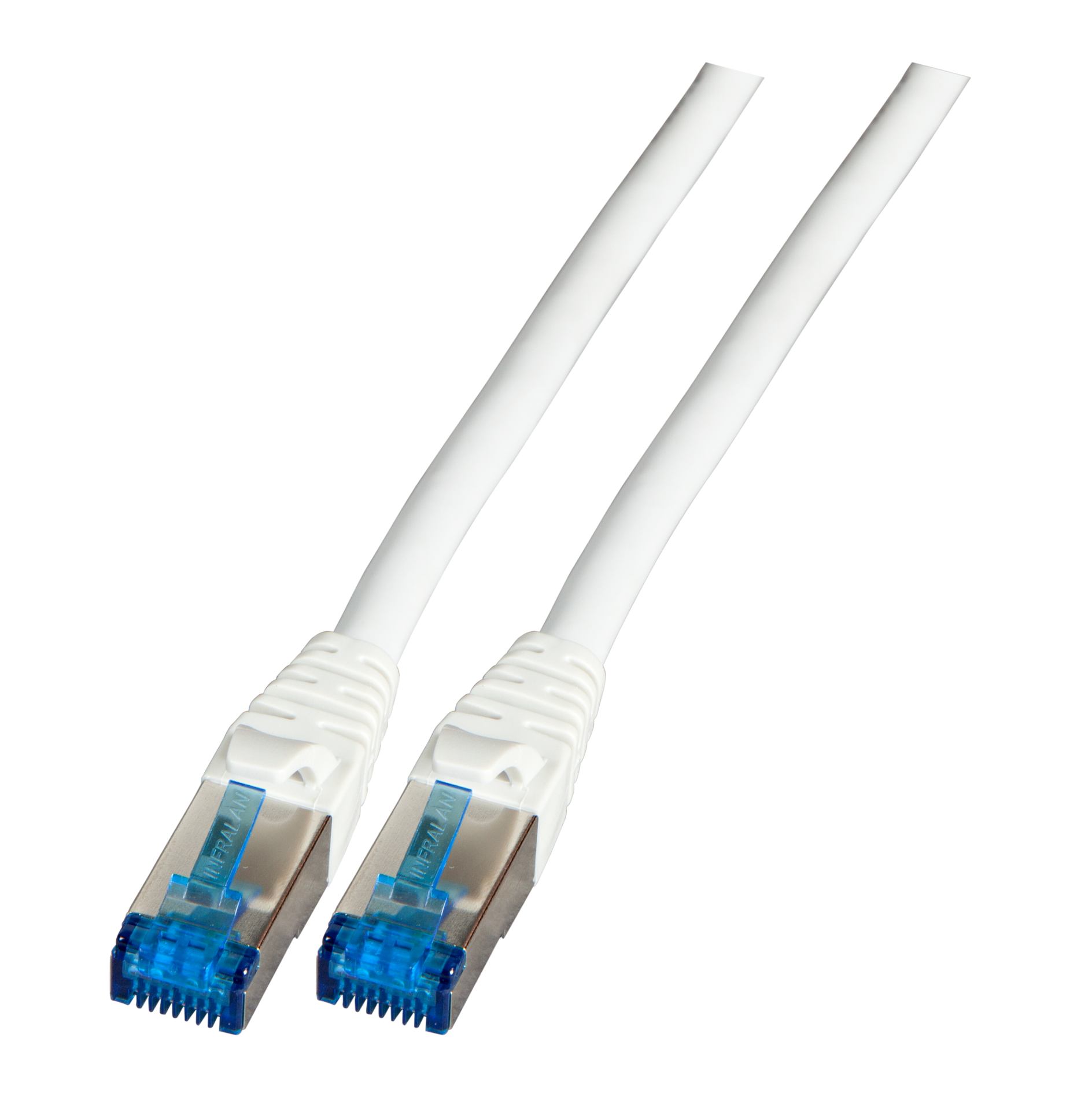 INFRALAN® RJ45 Patchkabel S/FTP, Cat.6A, TPE superflex, 3m, grau