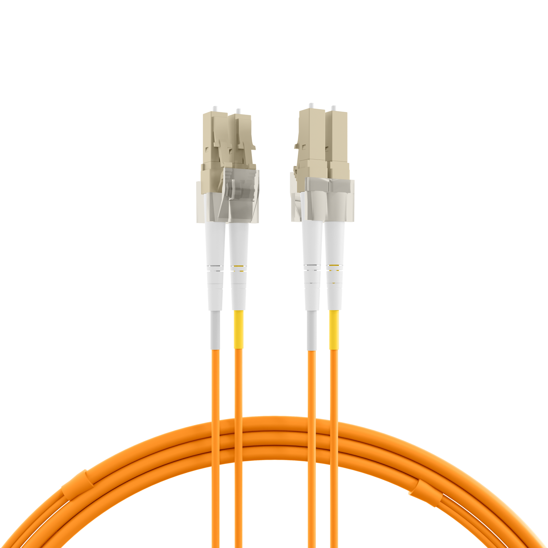 Duplex Patchkabel Flat-Twin LC-LC OM2 30m LSZH 3x5mm orange