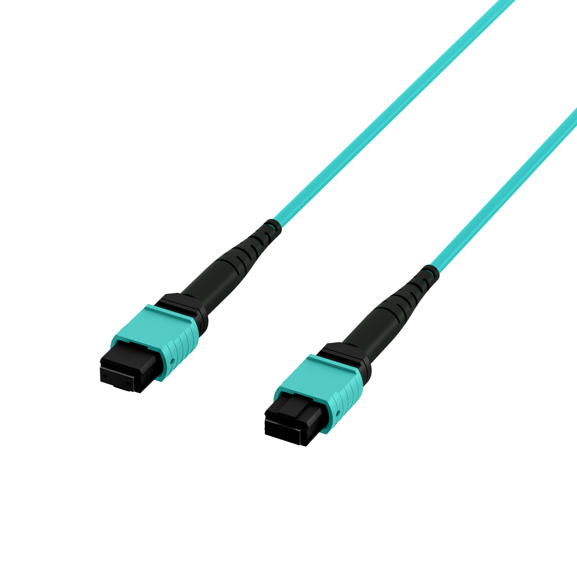 MTP®(F)-MTP®(F) Patchkabel OM3 12 Fasern Typ B LSZH aqua 7,5m