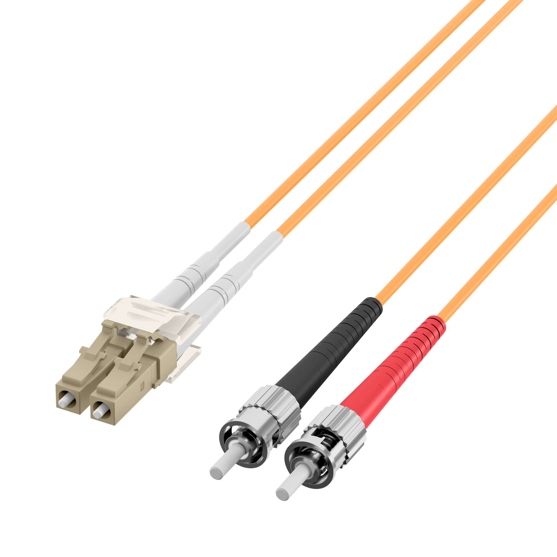 Duplex Patchkabel LC-ST OM2 5m LSZH 2mm orange