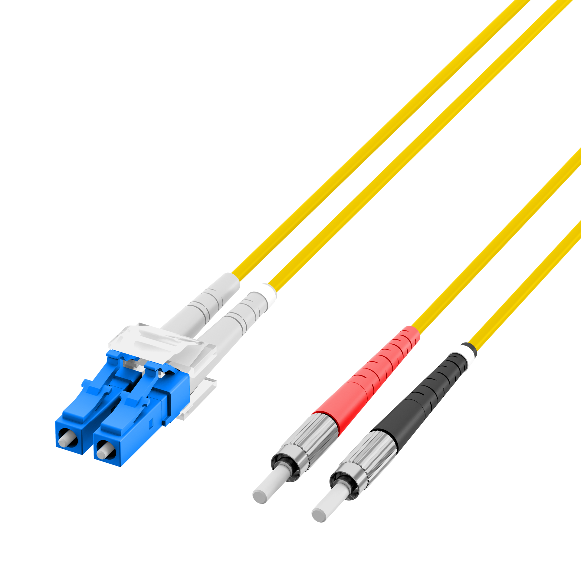 Duplex Patchcable DIN-LC OS2 10m LSZH 2mm yellow