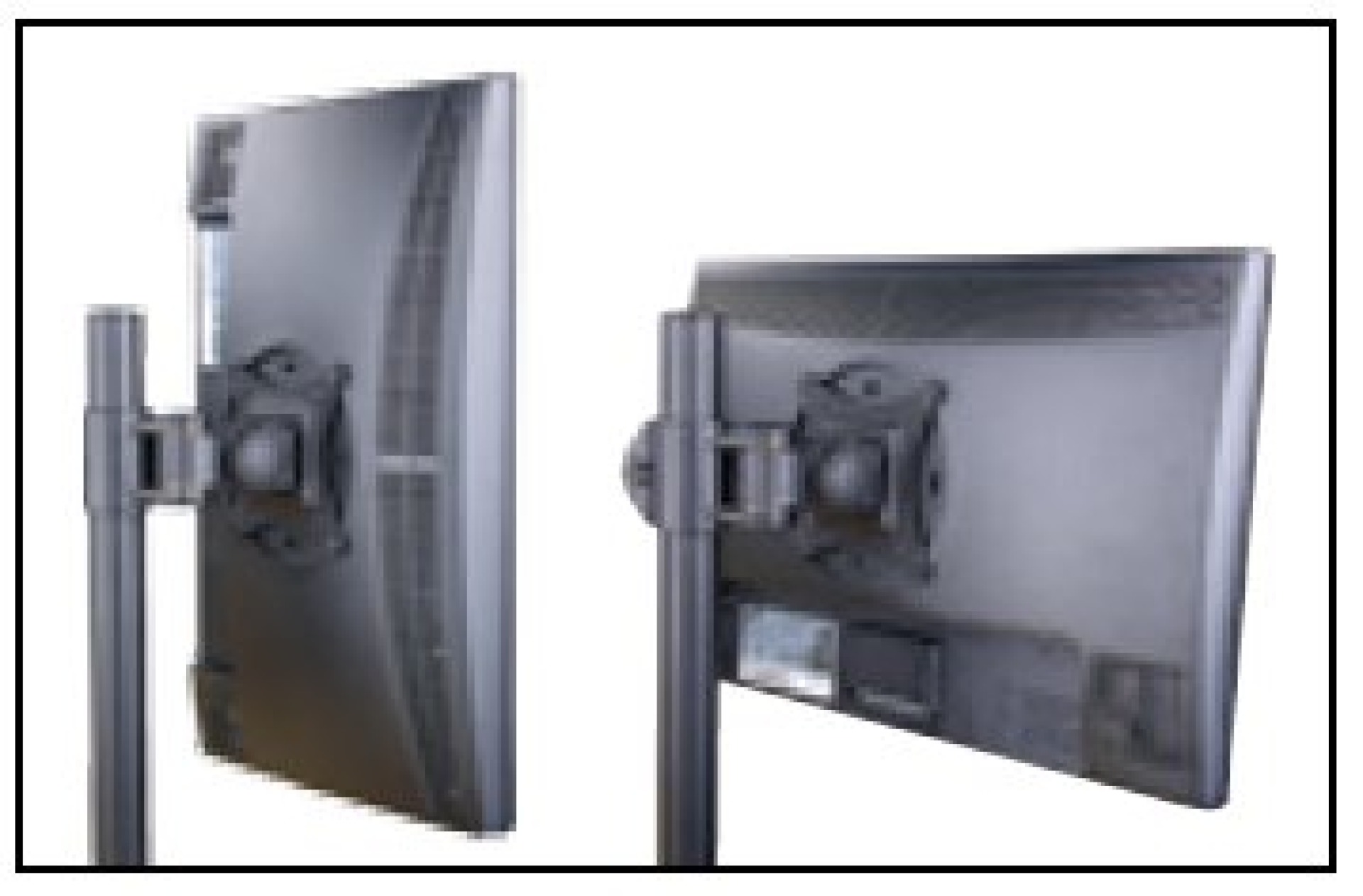Schreibtischhalterung für 3 LCD TV LED 13"-24", mit Klemme