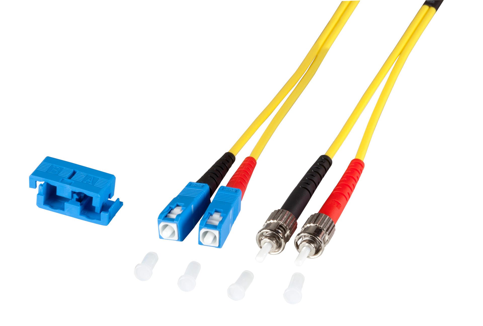 Duplex Jumper SC-ST 9/125µ, OS2, LSZH, gelb, 3.0mm, 25m