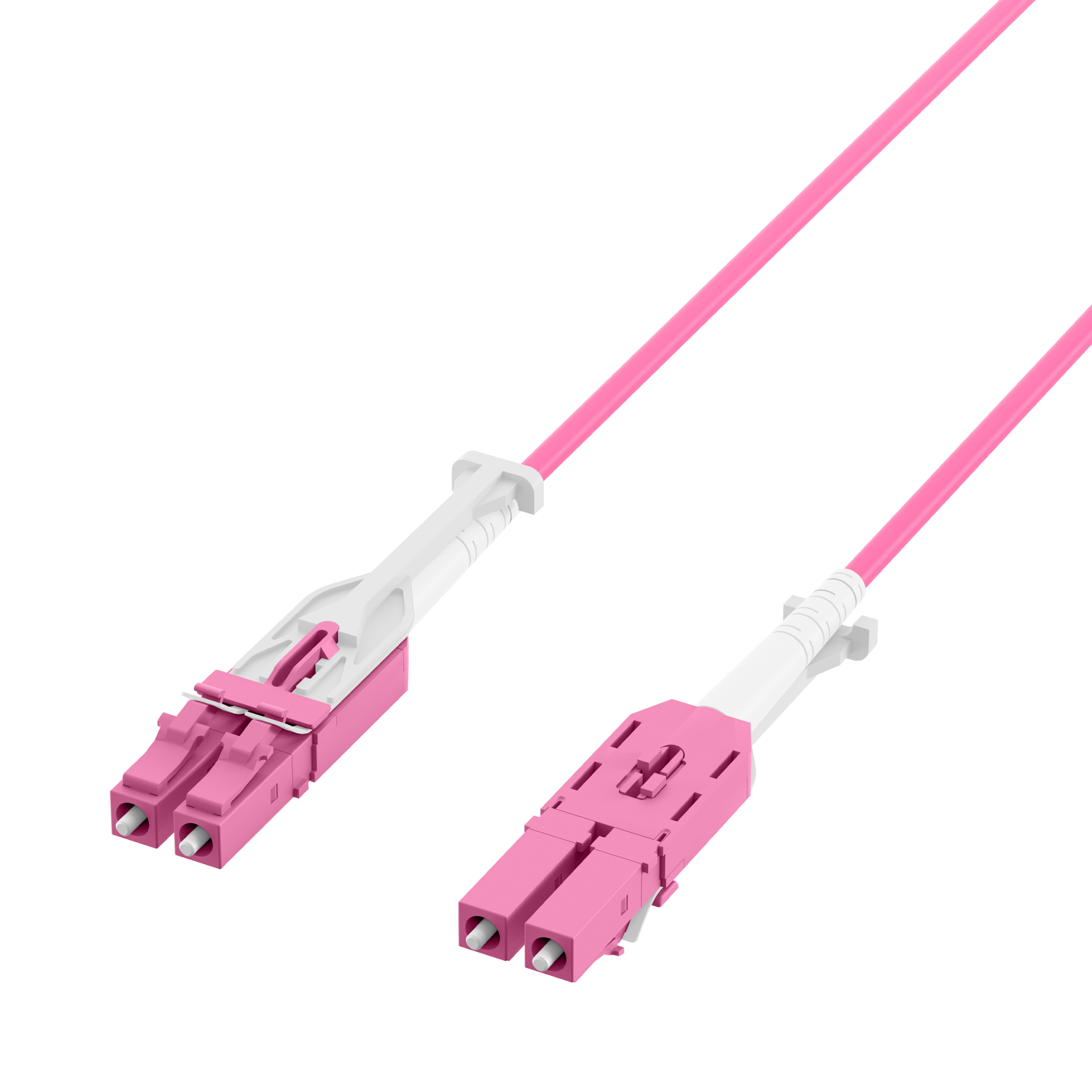 Duplex Patchcable Push/Pull LC-LC OM4 5m LSZH 3mm heatherviolet