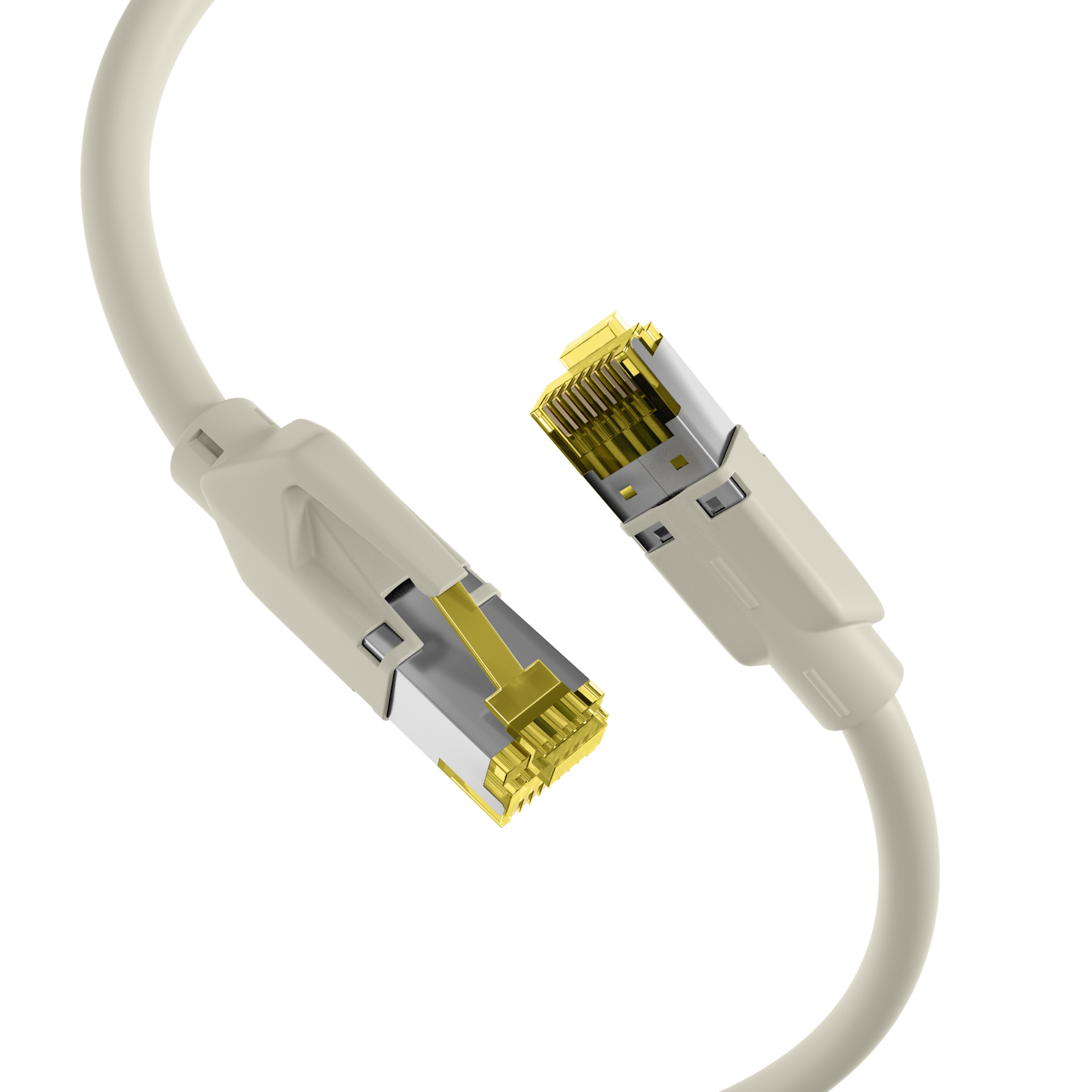 INFRALAN® RJ45 Patchkabel S/FTP, Cat.6A, TM31, UC900, 1,5m, grau