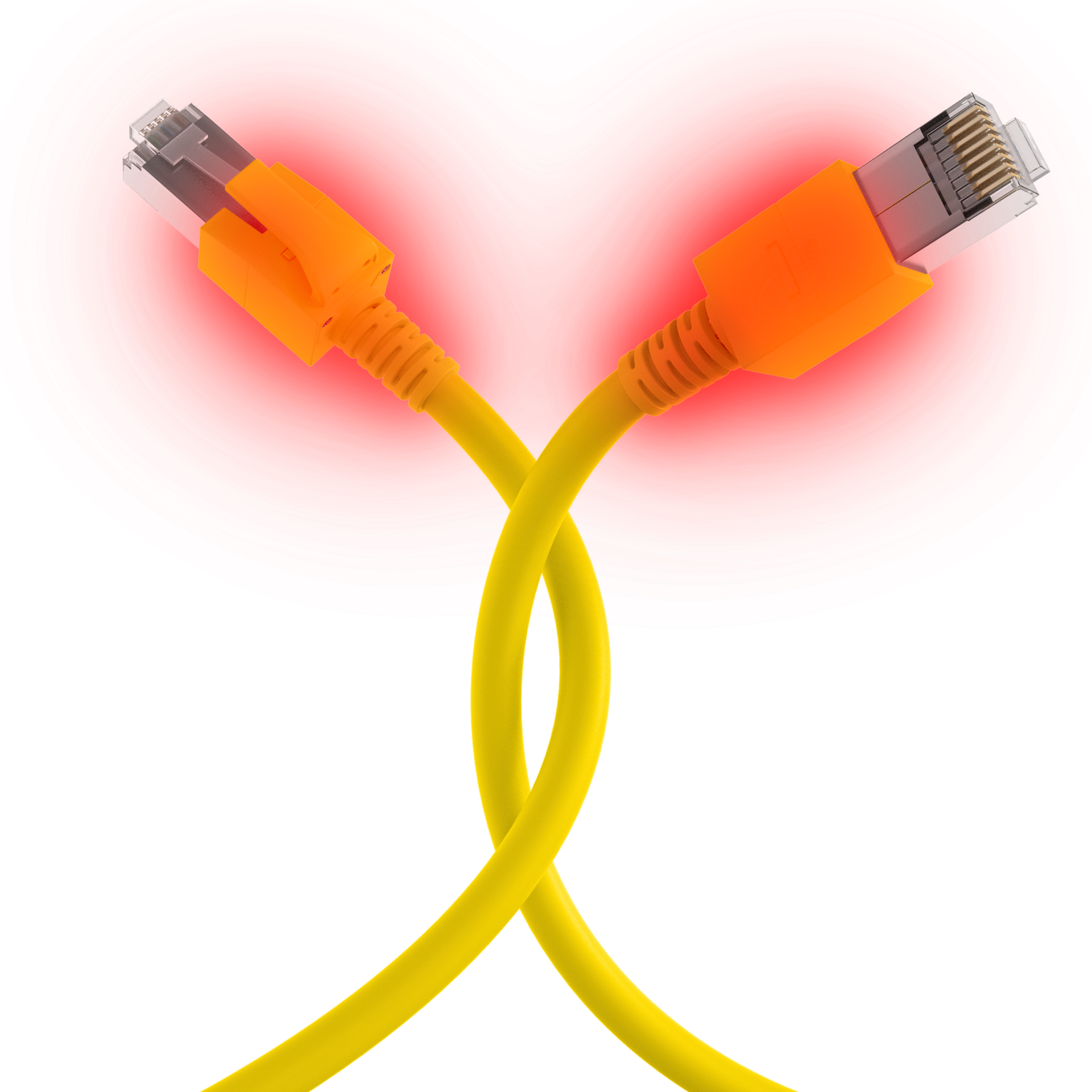 RJ45 Patch Cord Cat.6A S/FTP FRNC VC LED yellow 7m