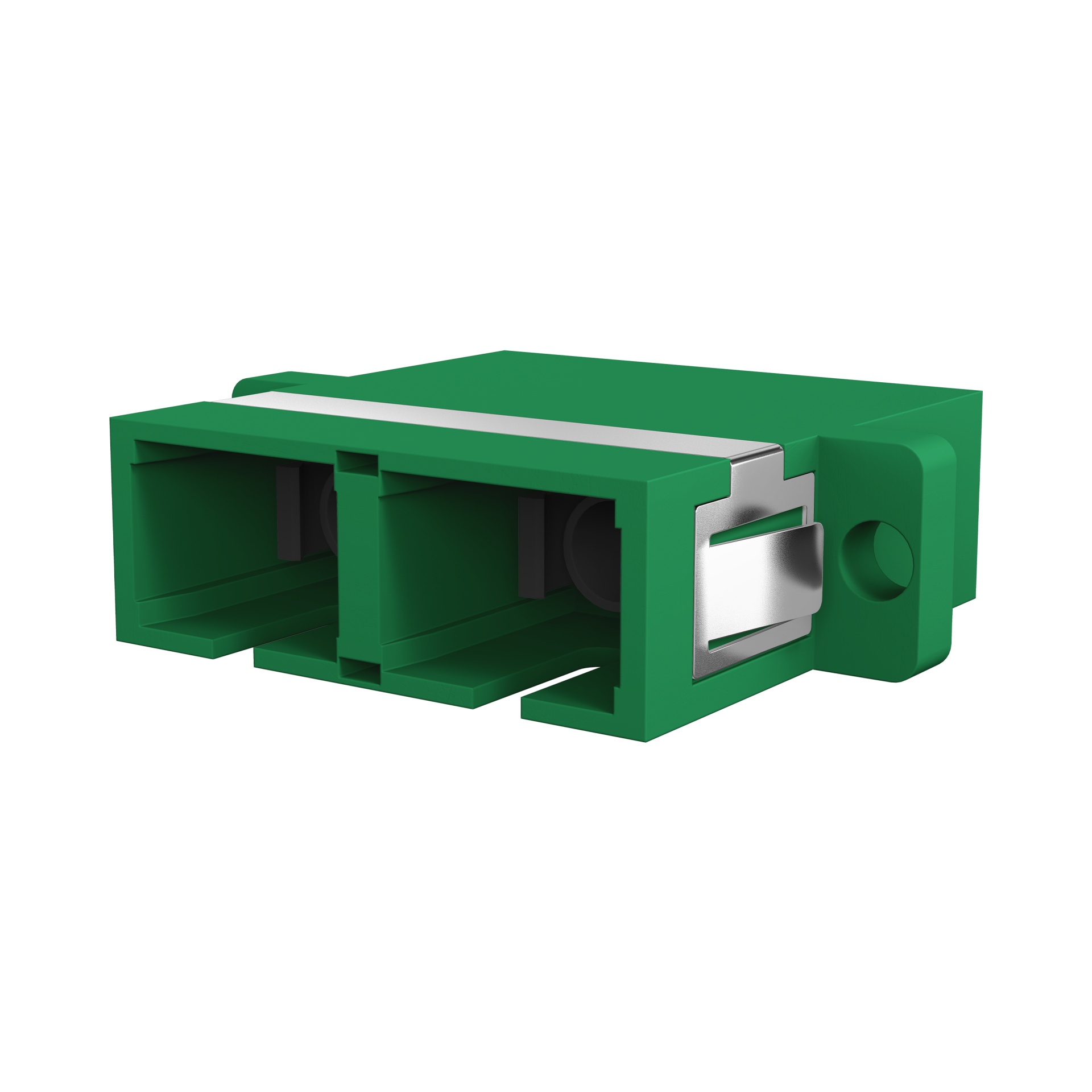 Adapter  LC/APC Duplex OS2 green 