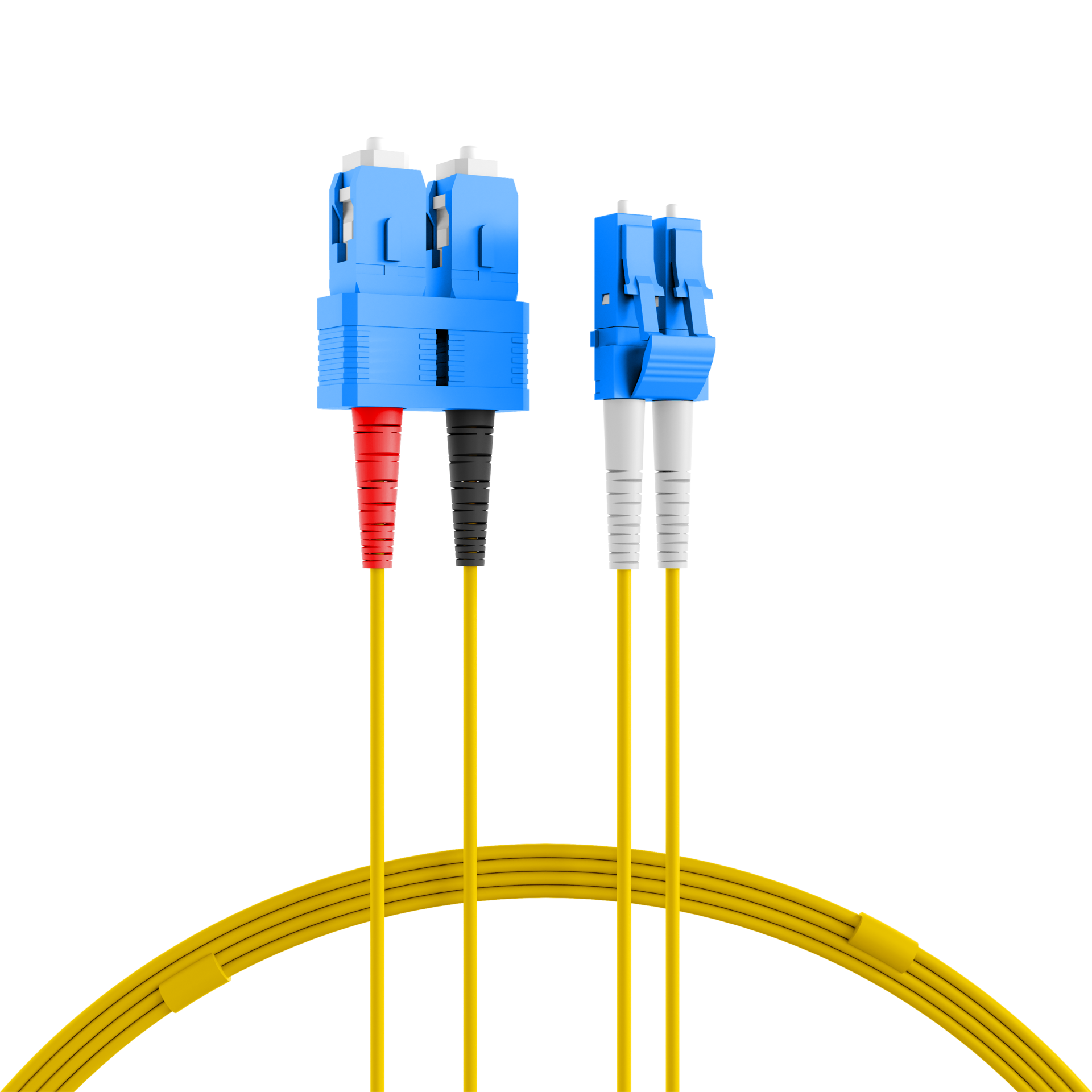 Duplex Patchcable LC-SC OS2 G652D 50m LSZH 2mm yellow