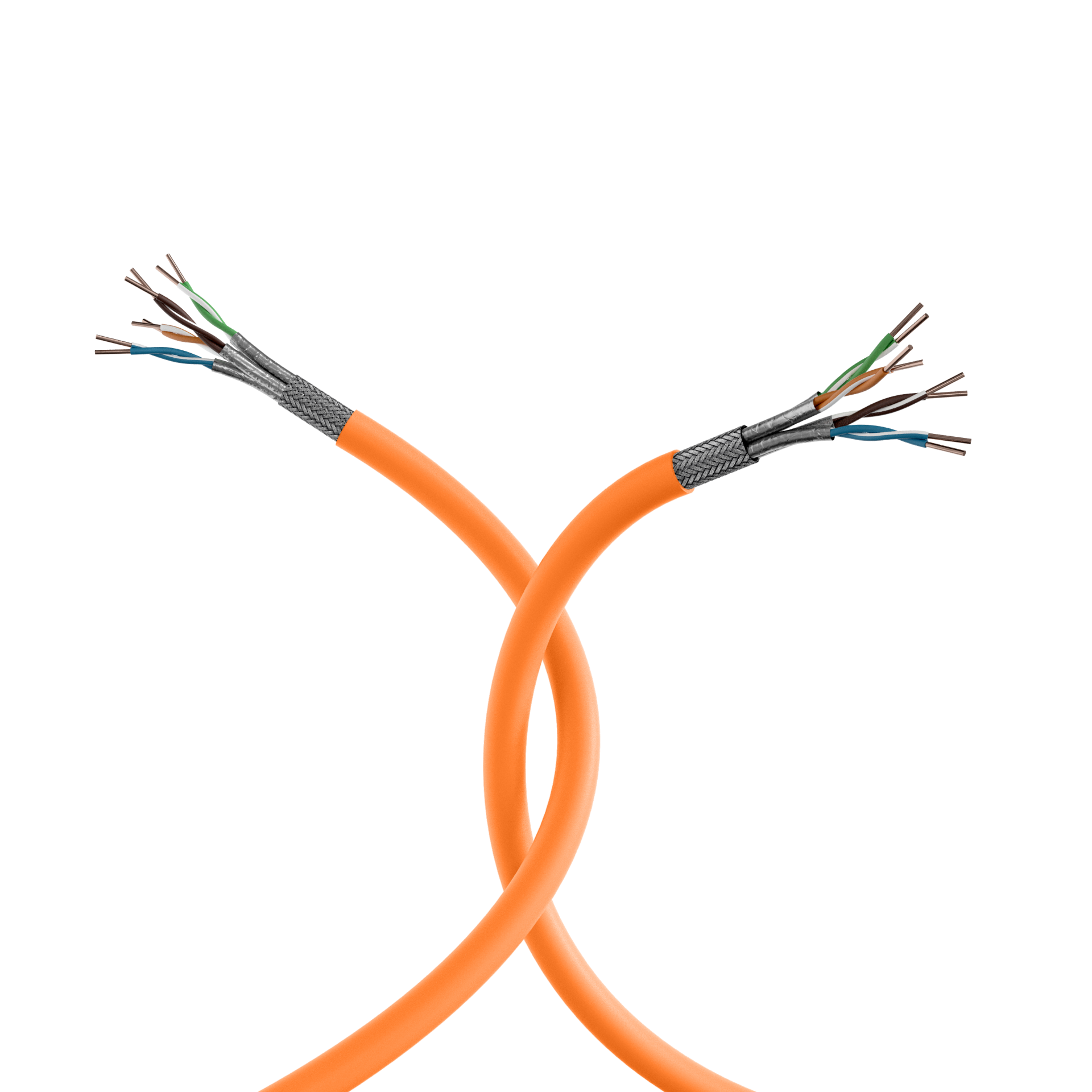 INFRALAN® Cat.7 1000 AWG23, S/FTP 4P CPR Eca orange, 250m