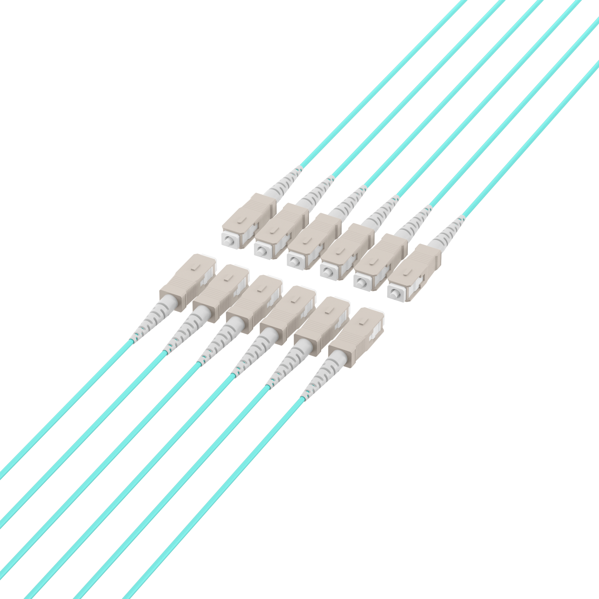 Trunkkabel U-DQ(ZN)BH OM3 12G (1x12) SC-SC,30m Dca LSZH