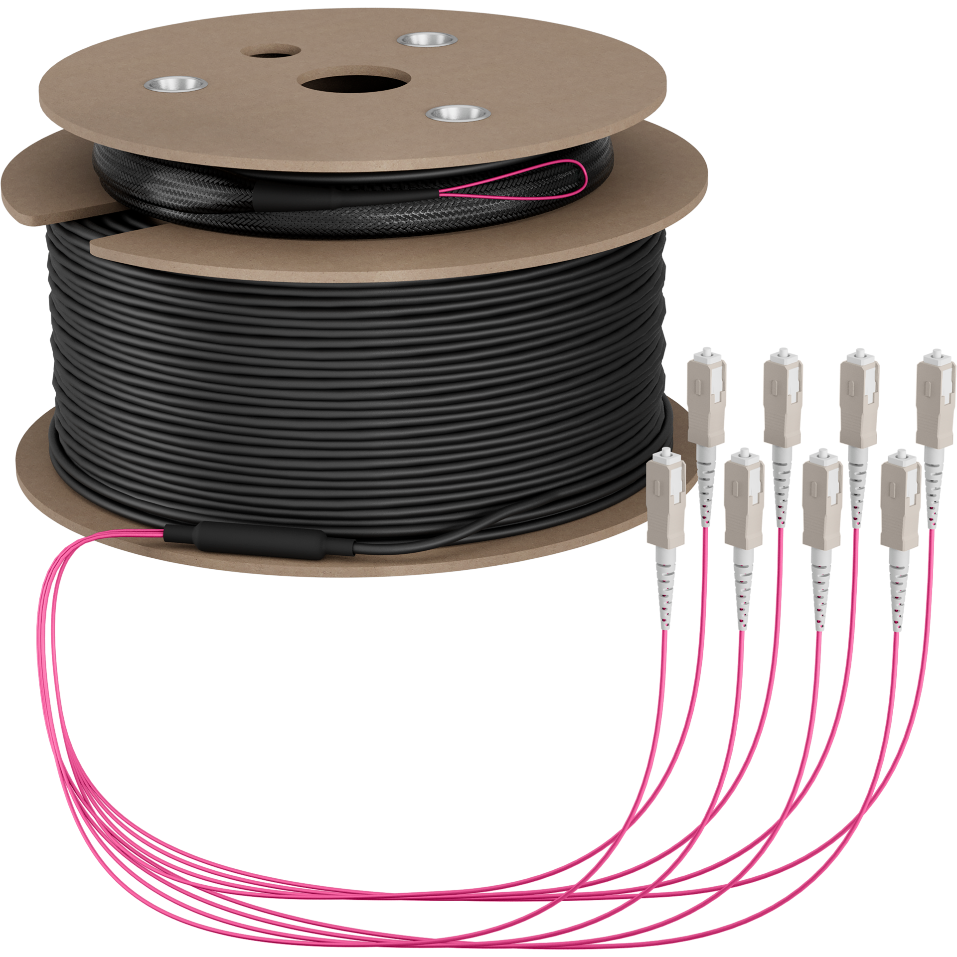 Trunkkabel U-DQ(ZN)BH OM4 8G (1x8) SC-SC,180m Dca LSZH