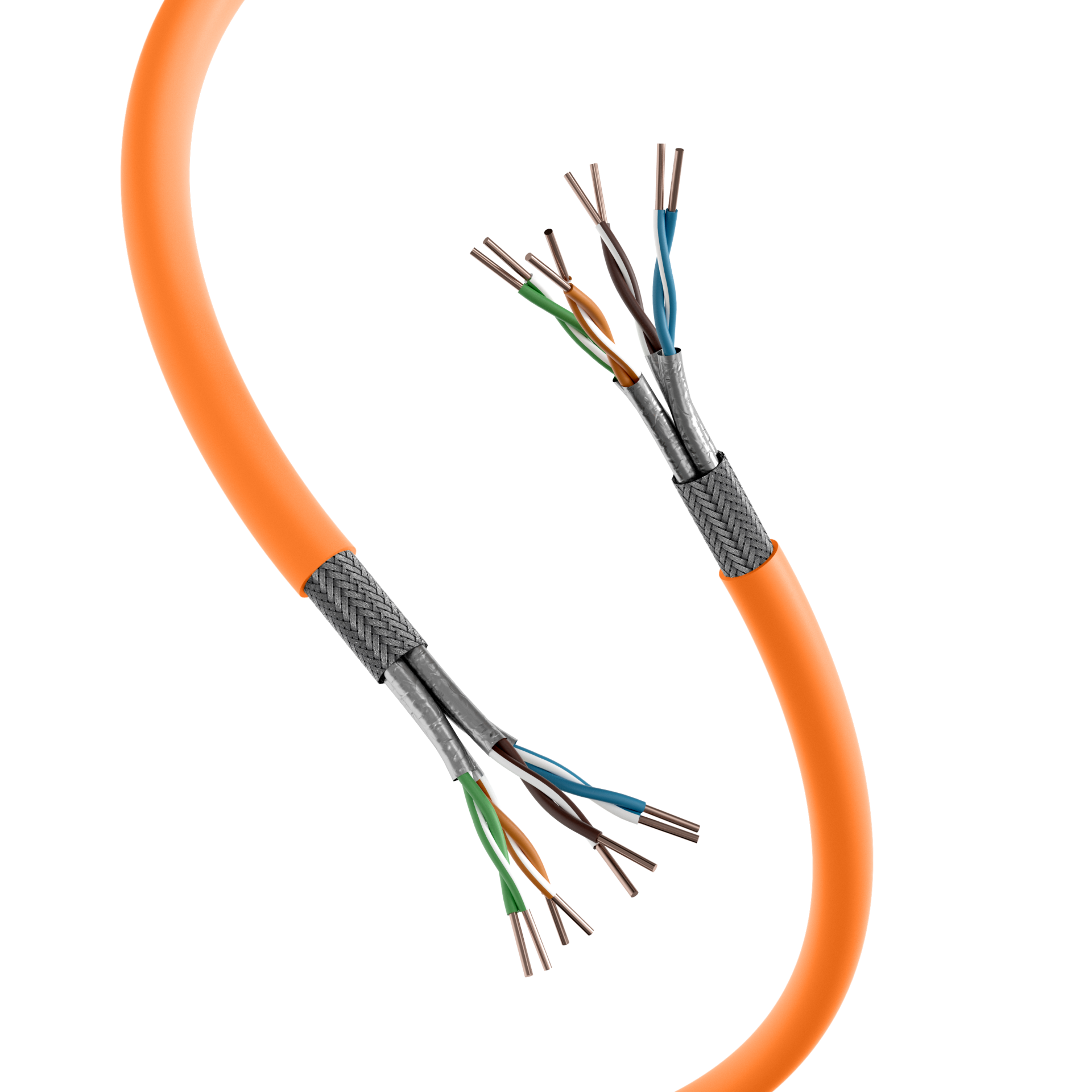 INFRALAN® Cat.7 1000 AWG23, S/FTP 4P CPR Eca orange, 500m