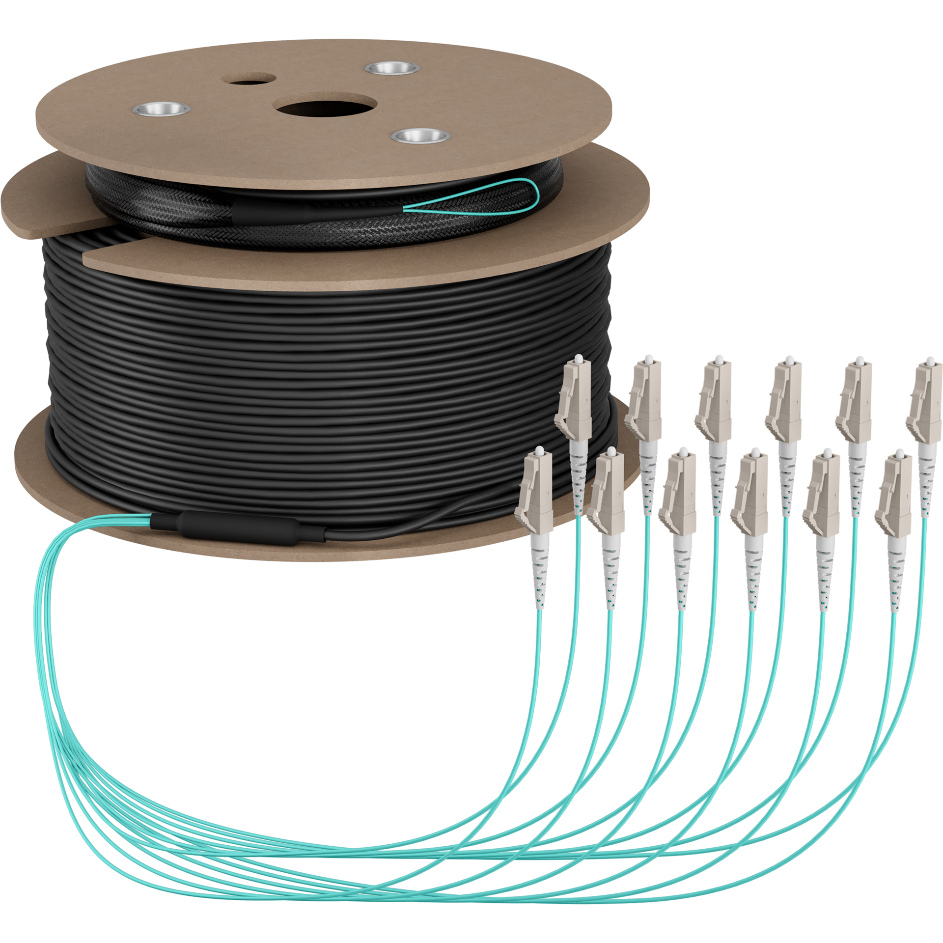 Trunkkabel U-DQ(ZN)BH OM3 12G (1x12) LC-LC,190m Dca LSZH