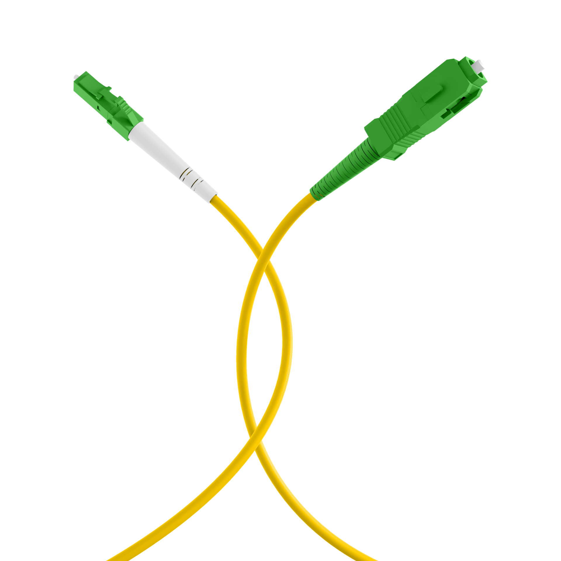 Simplex Patchkabel LC/APC-SC OS2 G657A2 10m LSZH 3mm gelb