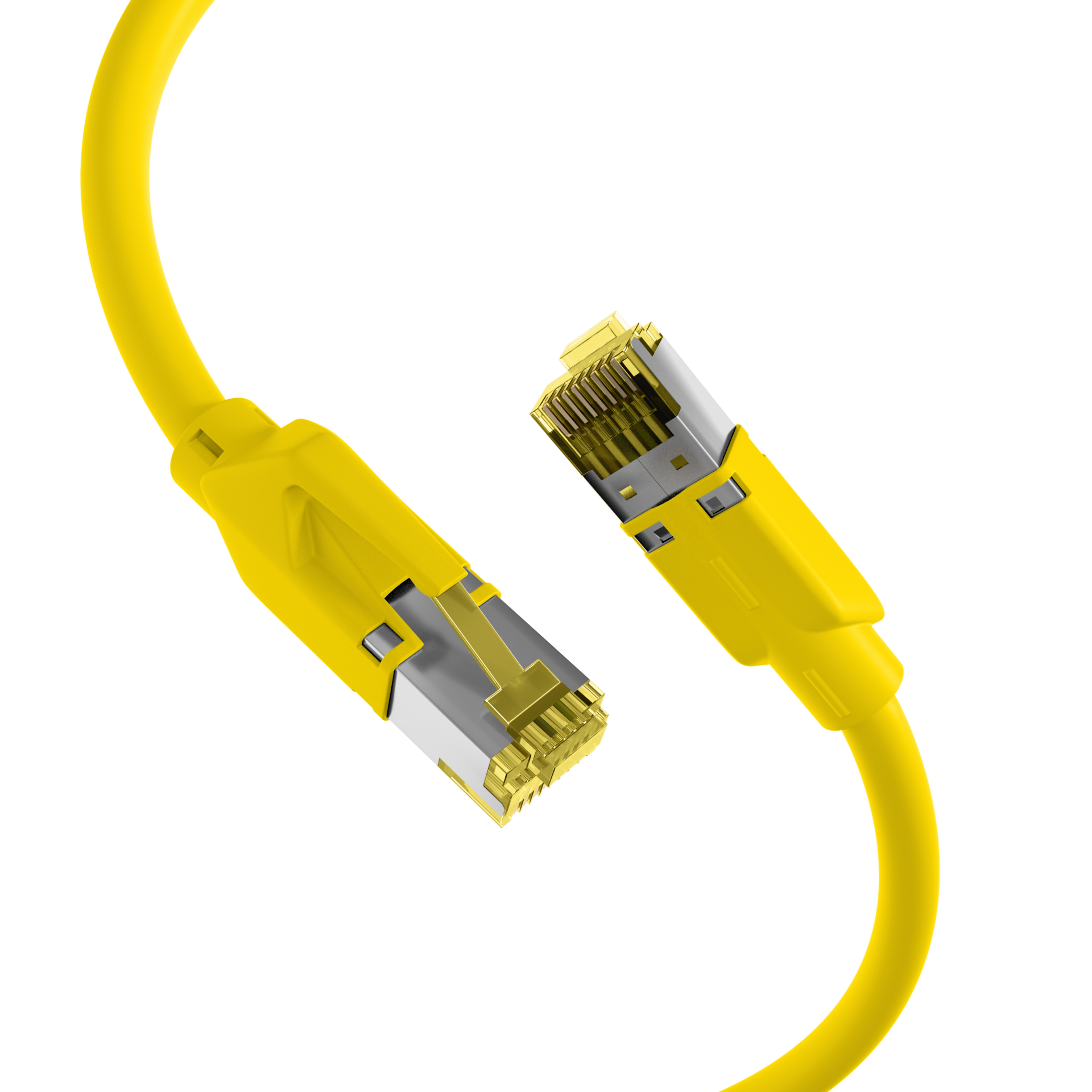 INFRALAN® RJ45 Patchkabel S/FTP, Cat.6A, TM31, UC900, 2m, gelb