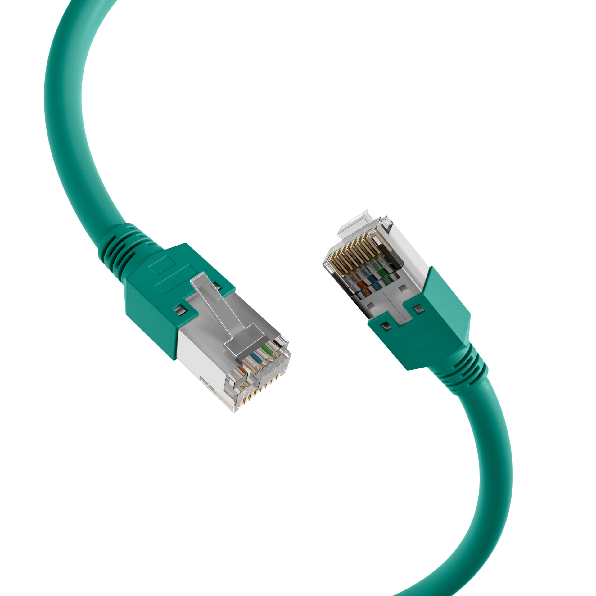 RJ45 Patchkabel Cat.5e SF/UTP LSZH  Draka UC300 TM11 grün 0,5m