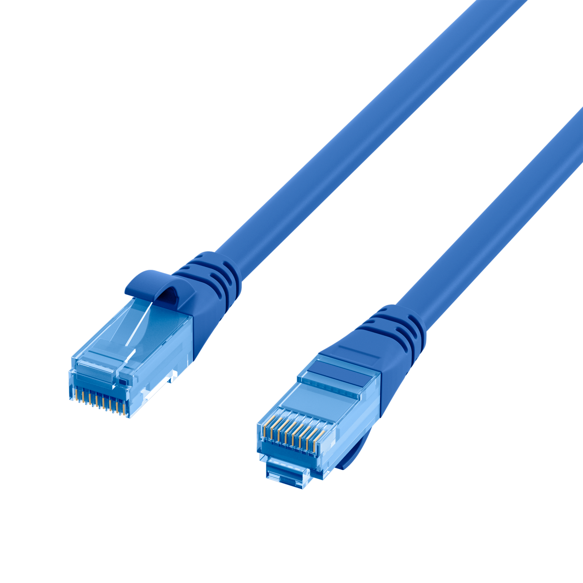 RJ45 Patchkabel Cat.6A U/UTP LSZH  Premium 500MHz blau 2m