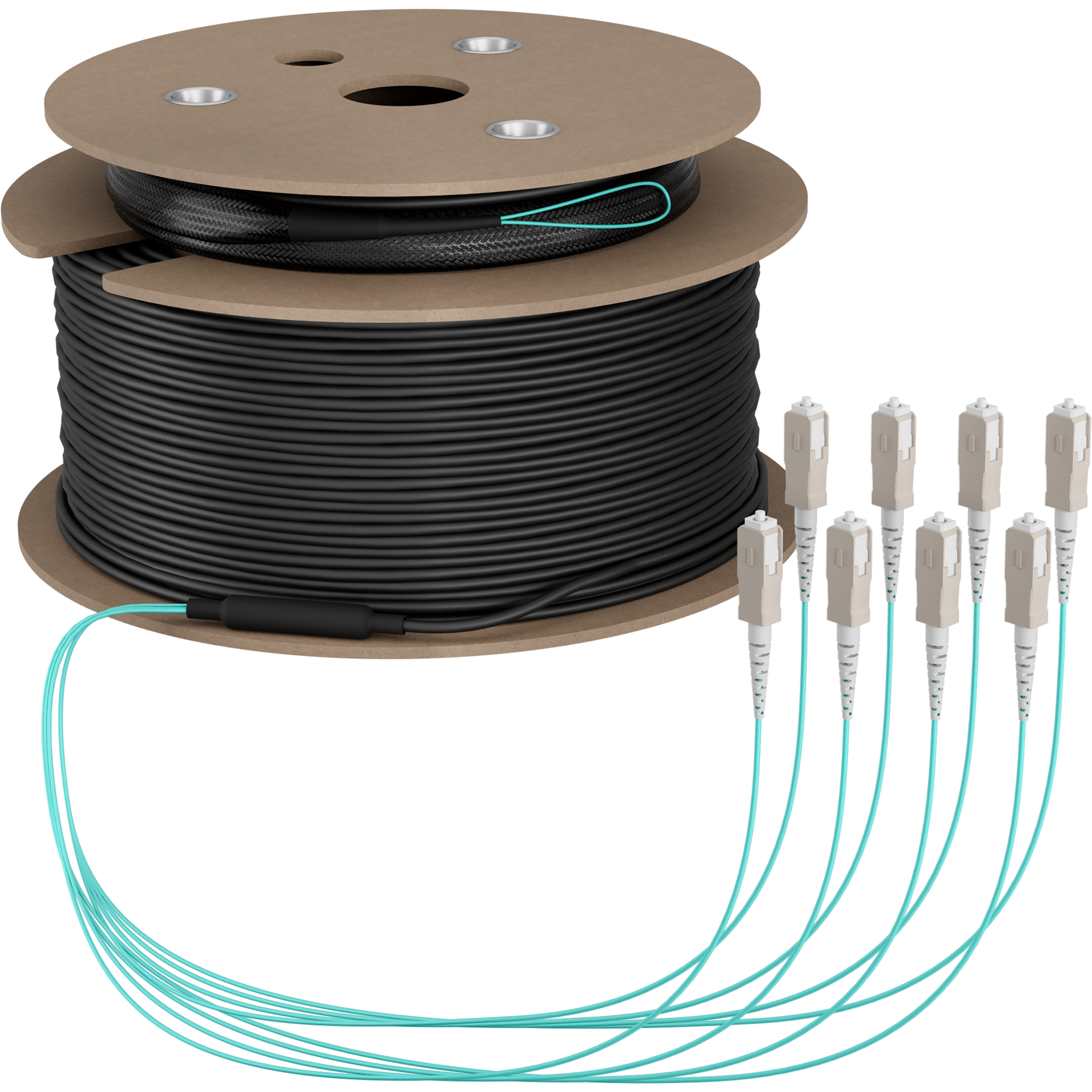 Trunkkabel U-DQ(ZN)BH OM3 8G (1x8) SC-SC,70m Dca LSZH