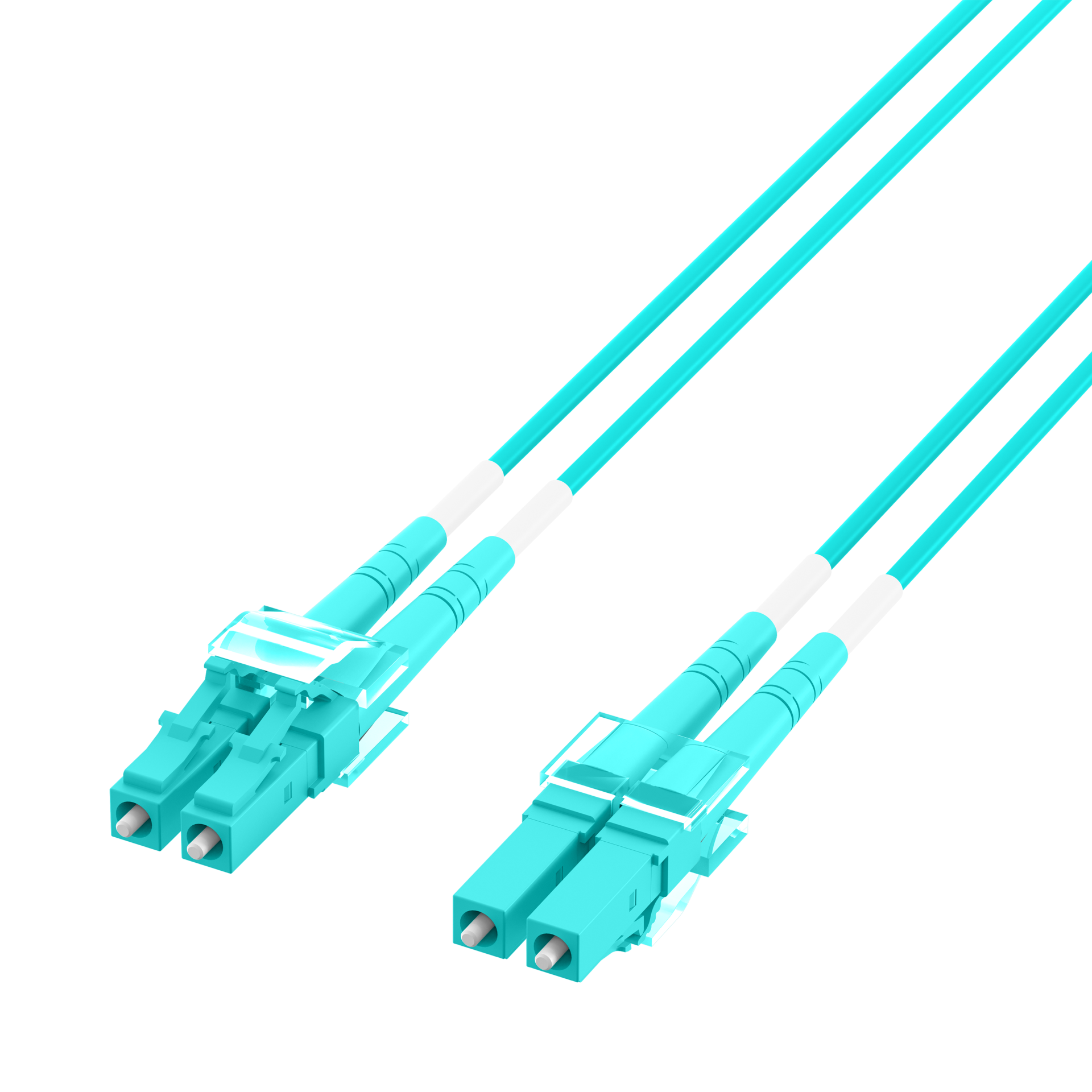 Duplex Patchcable LC-LC OM3 5m LSZH 1,2mm aqua