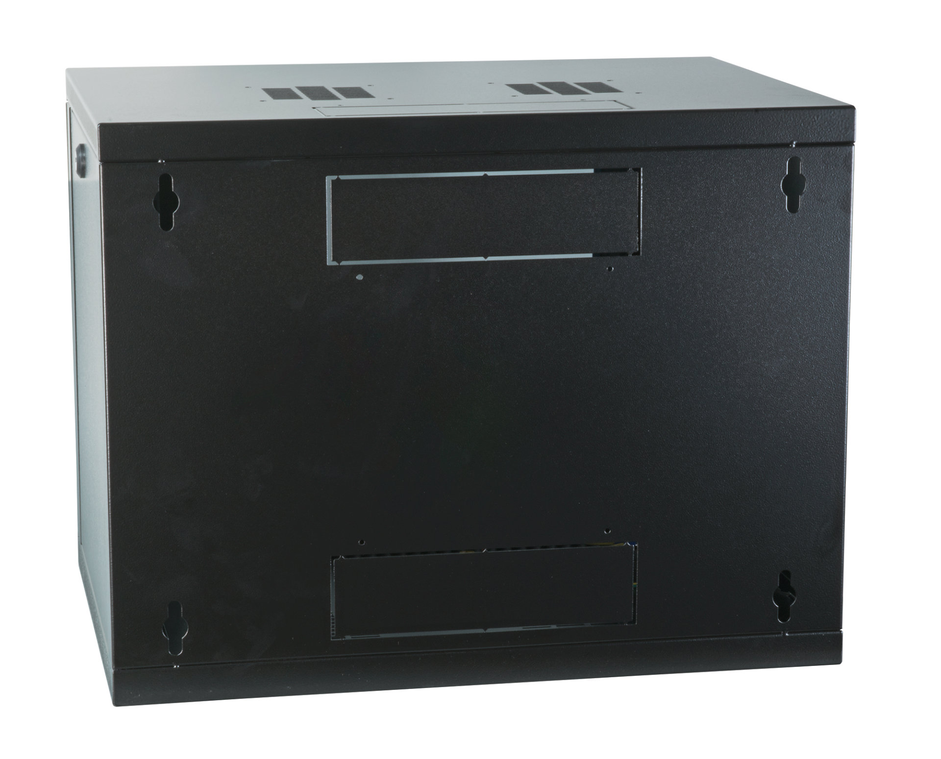 19" Wall Housing 9U, Fixed, 1-Part, RAL9005, Depth 450 mm